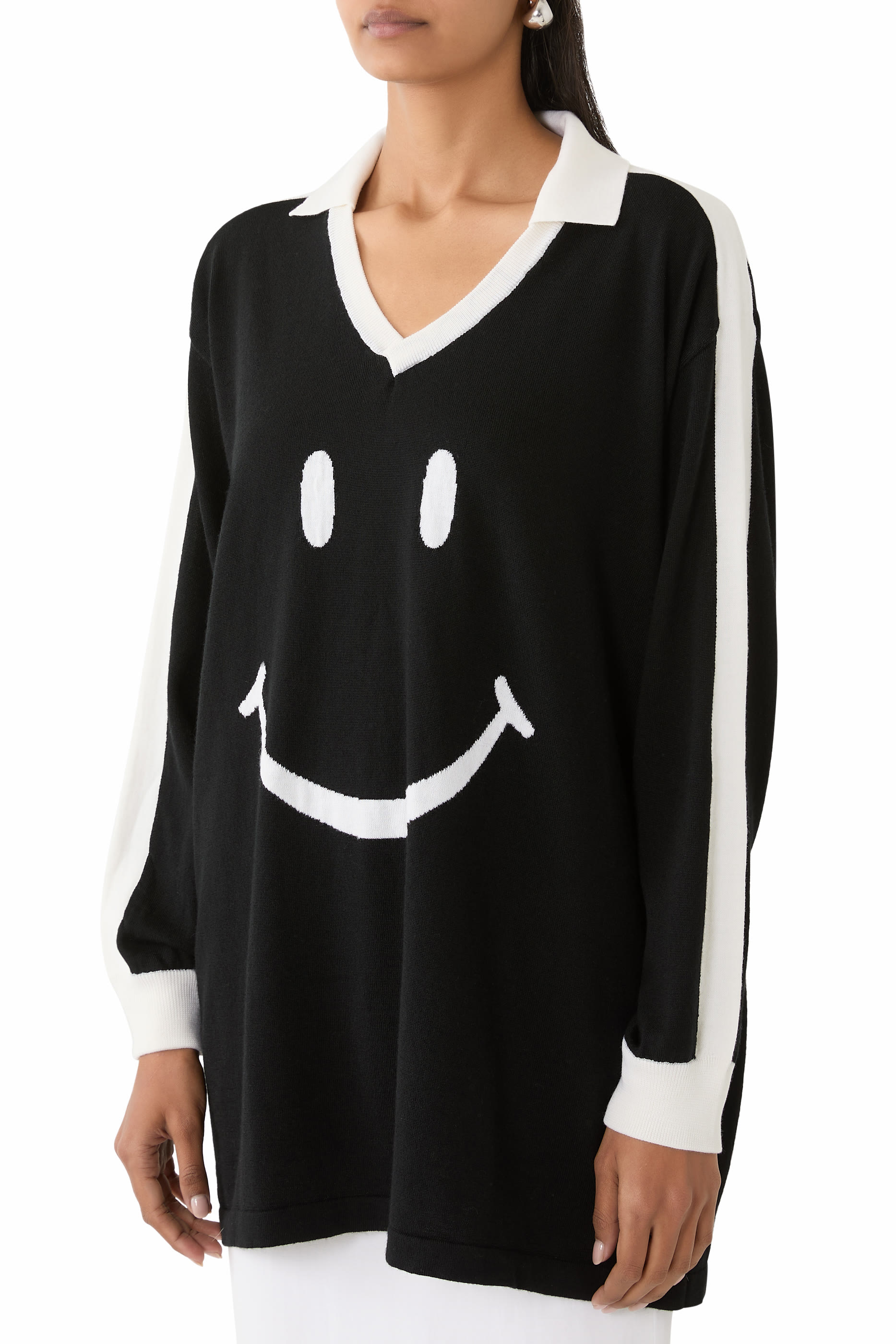 Smiley&reg; Extra-Fine Merino Wool Sweater 