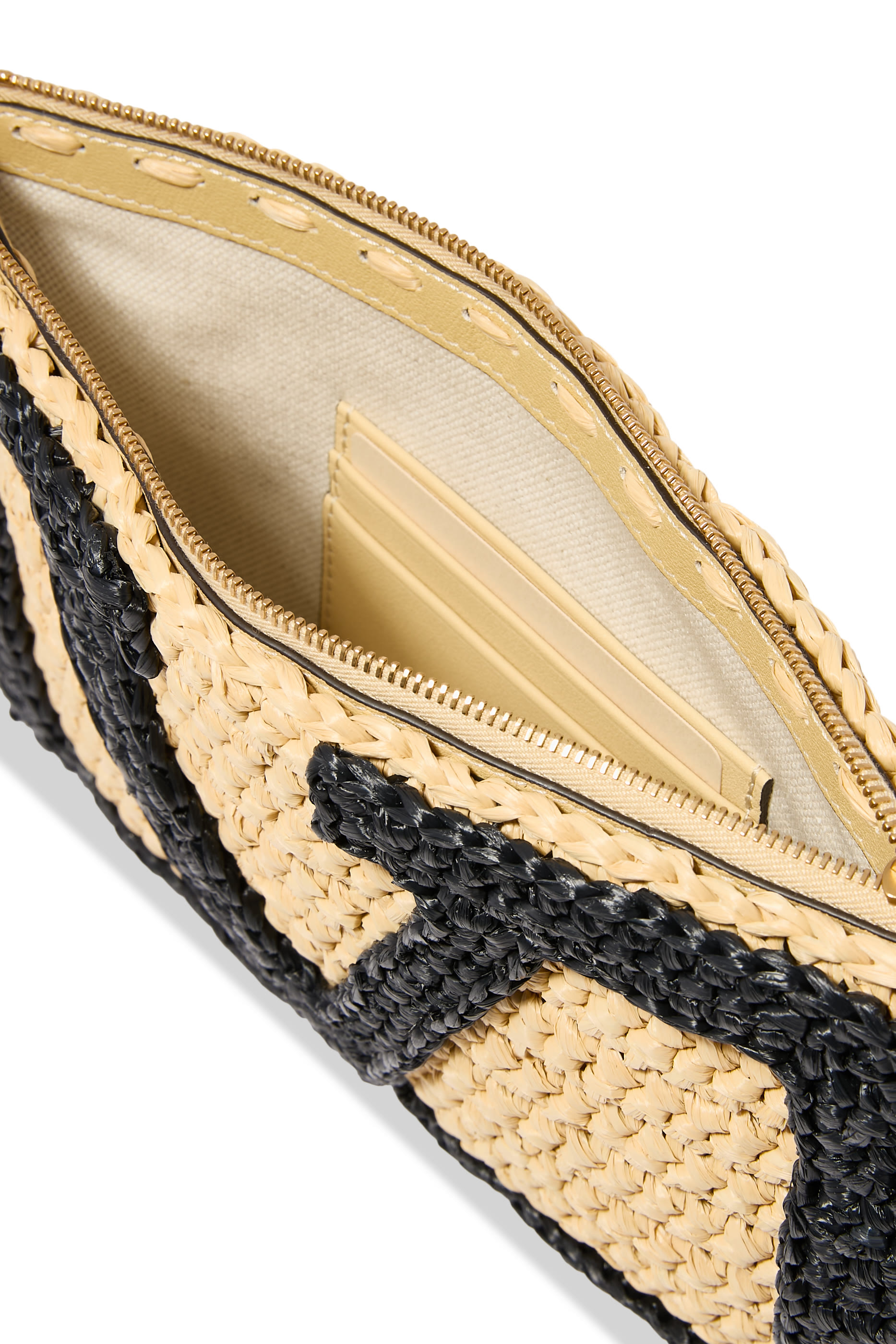 Viva Superstar Synthetic Raffia Pouch