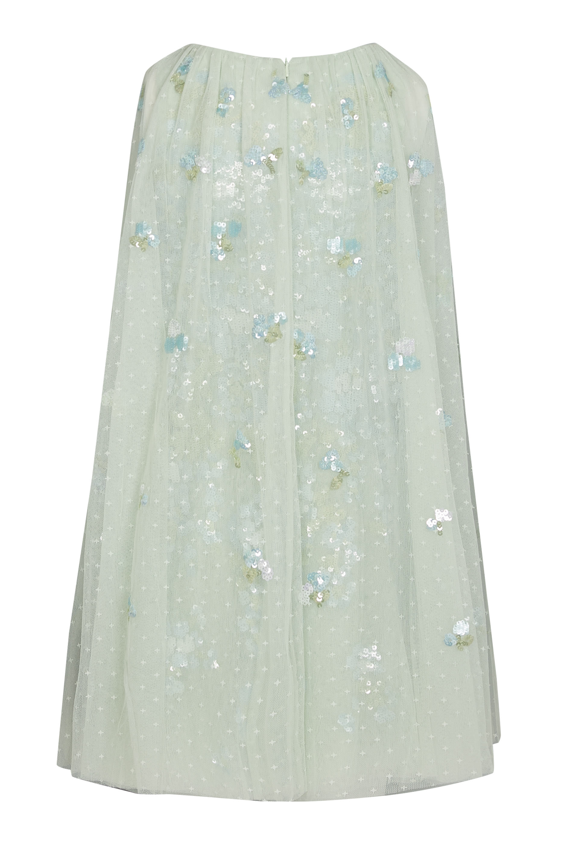 Kids Wisteria Sequin Cape Dress