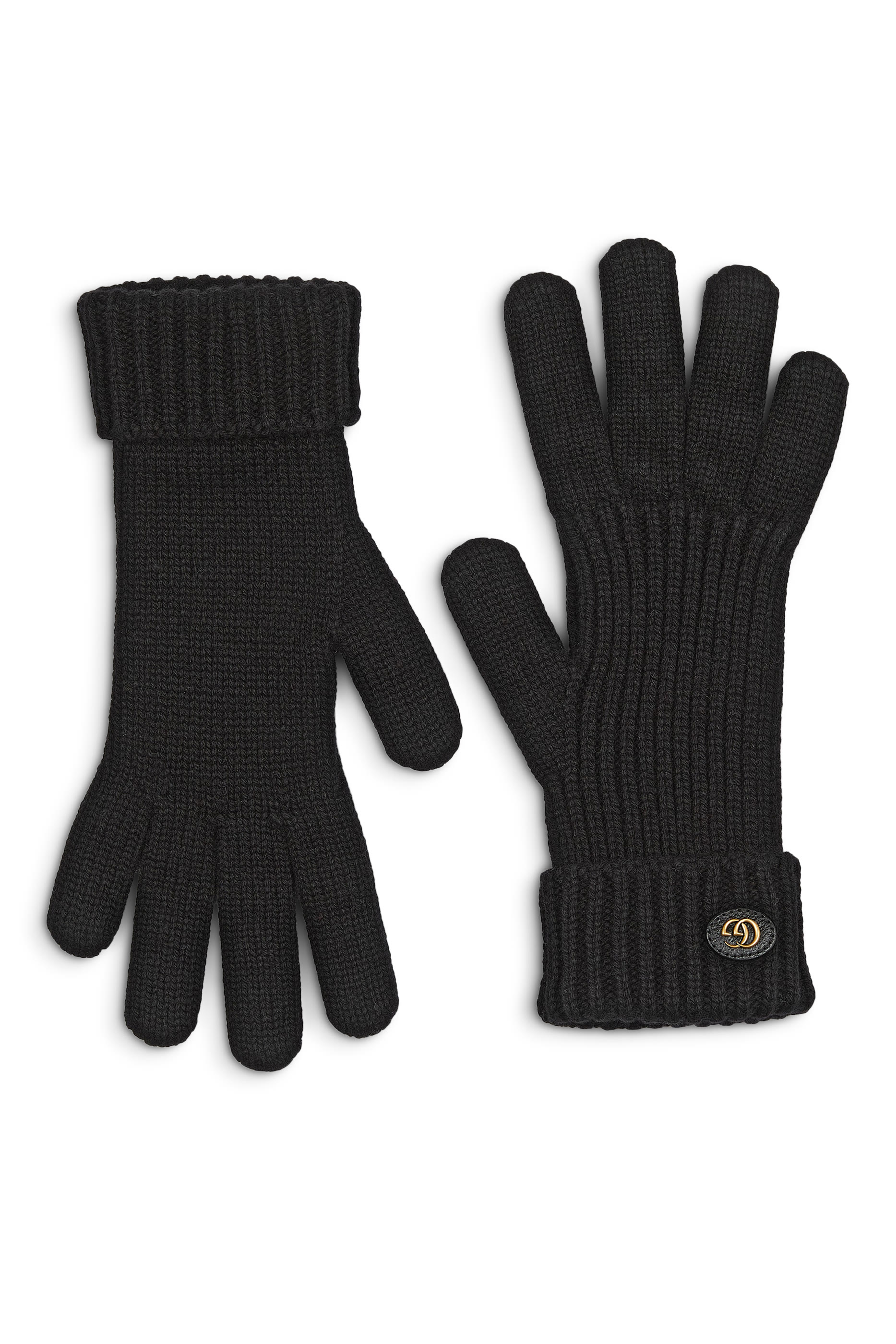 Wool Cashmere Gloves with Double G