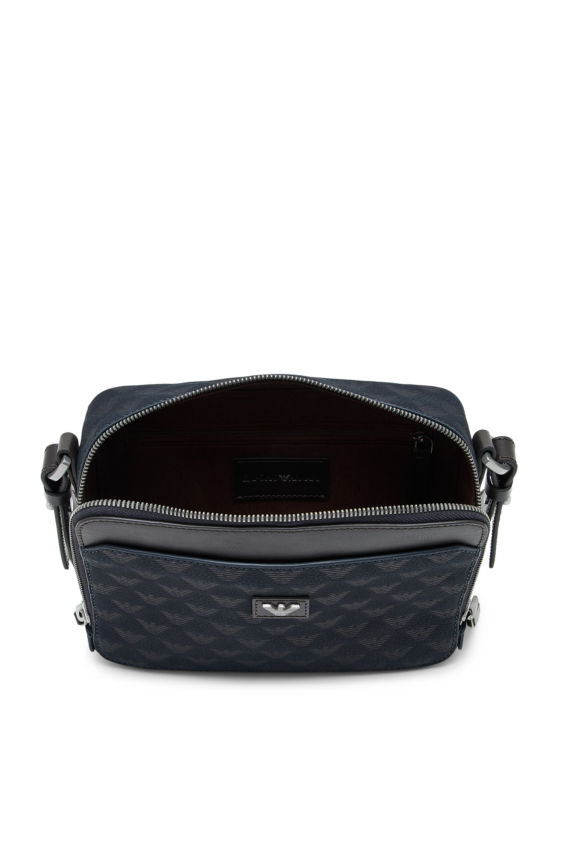 Logo Zip Closure Crossbody Camera Bag