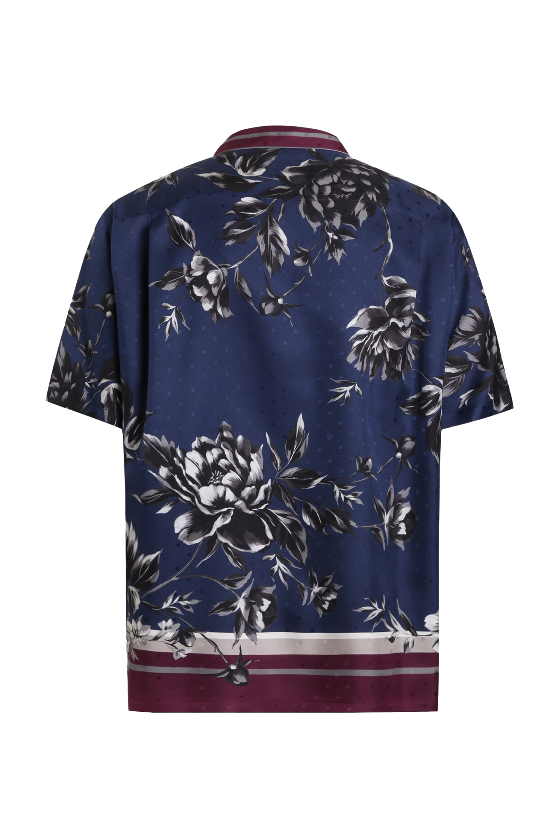 Peony-Print Hawaii Twill Shirt
