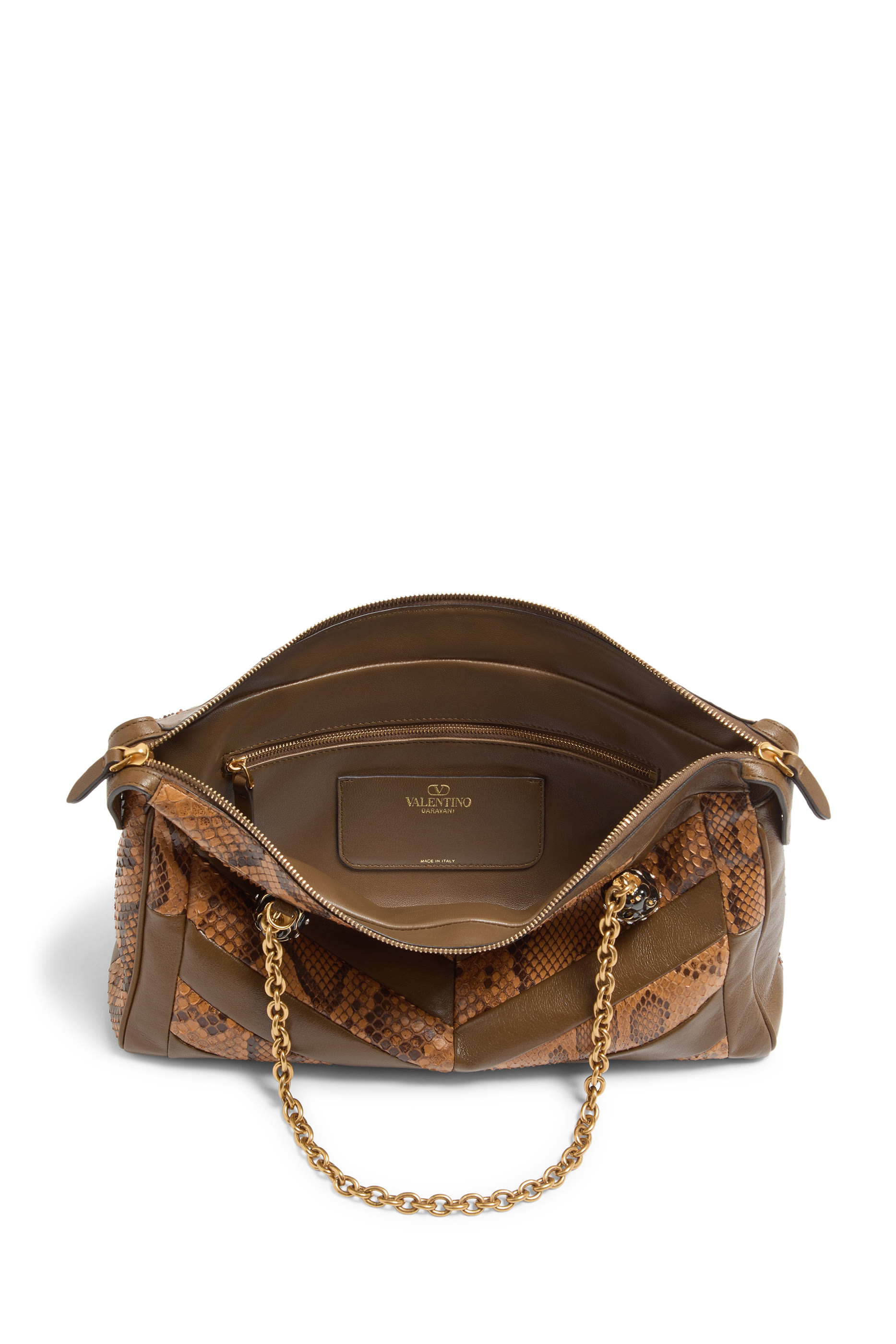  Panthea Medium Shoulder Bag with Chevron Pattern
