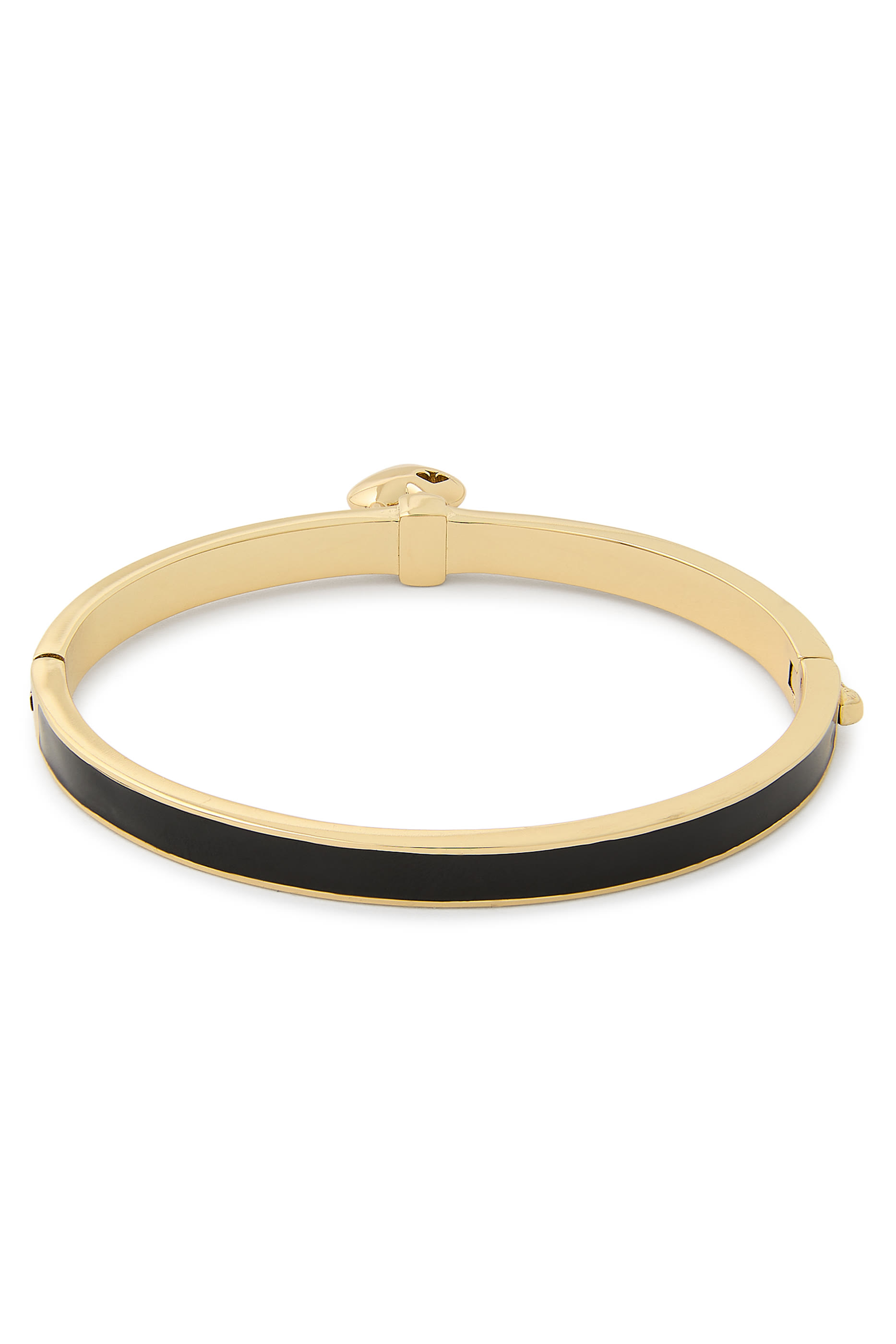 Heart Spade Thin Bangle, Stainless Steel & Enamel