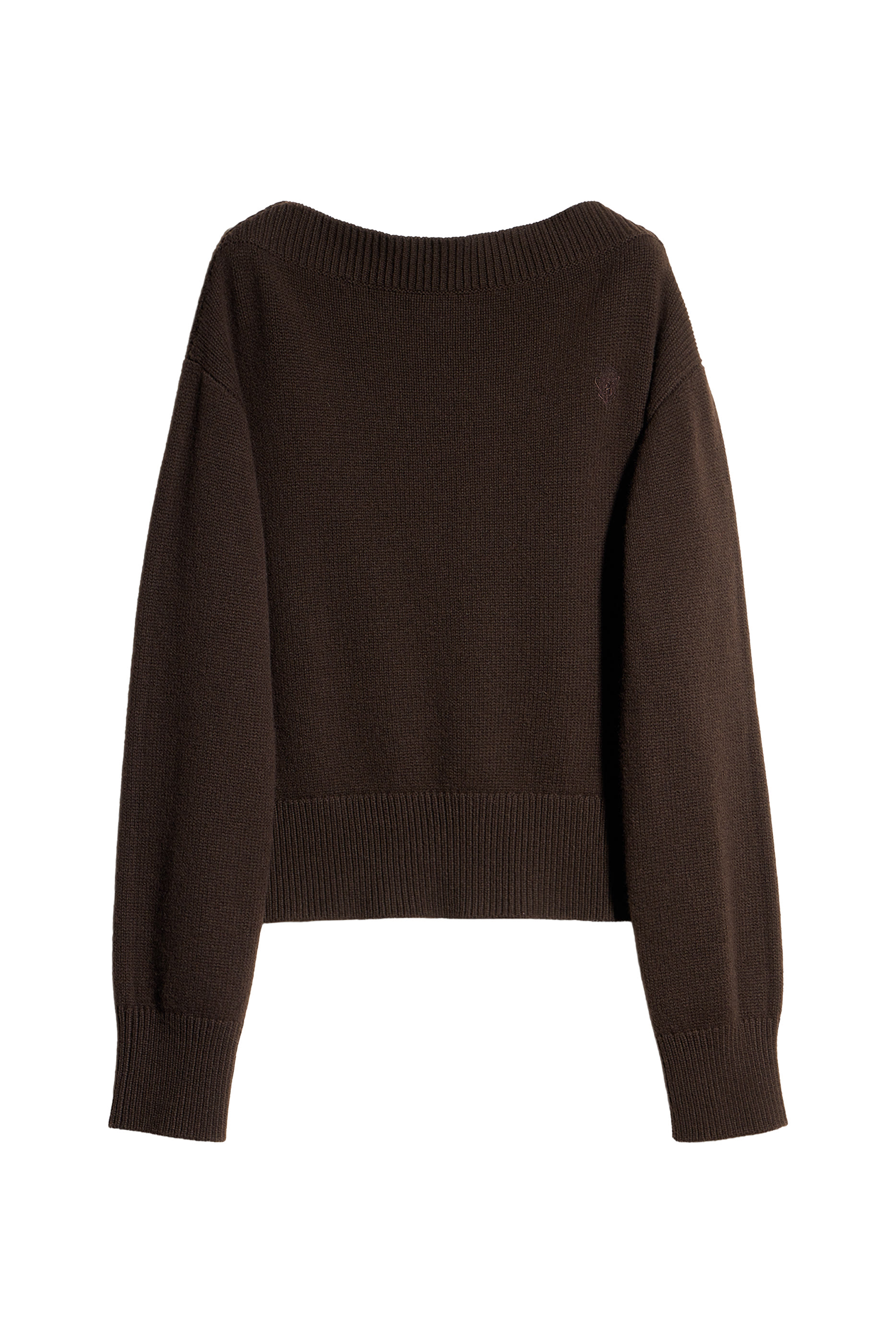 Knit Cashmere Sweater with Embroidery 