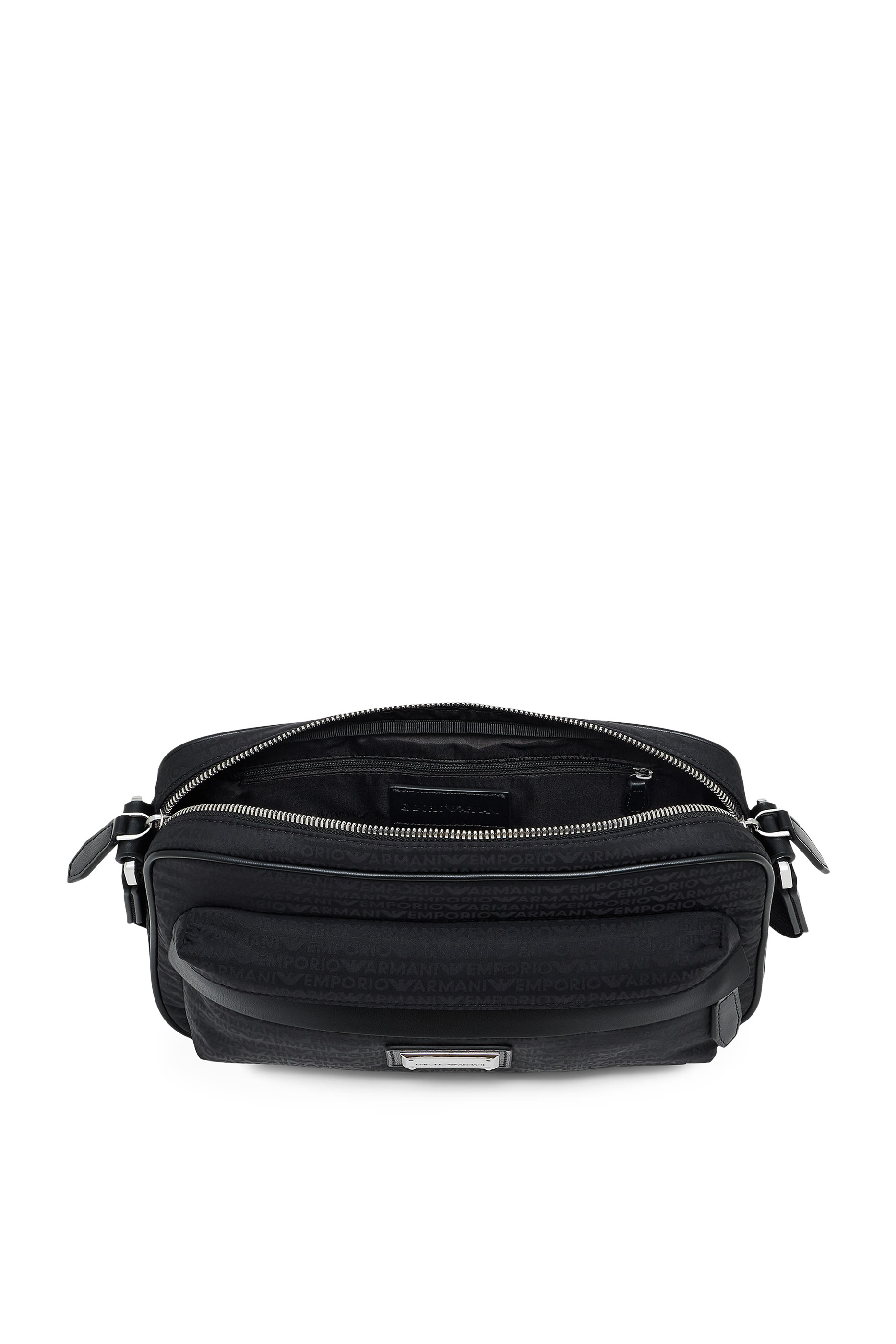 Logo Zip Crossbody Messenger Bag