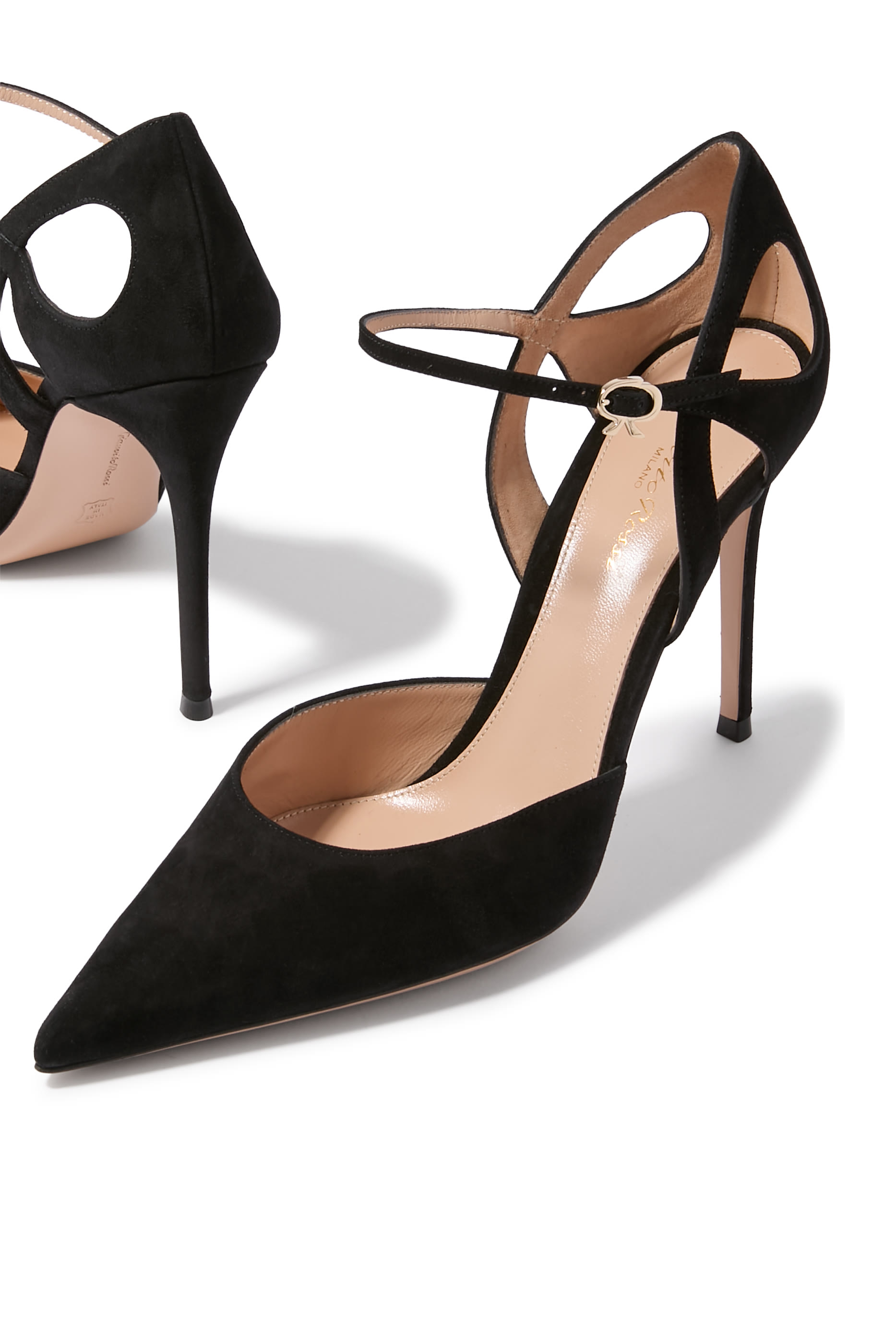 Charlotte 95 Pumps in Suede Leather
