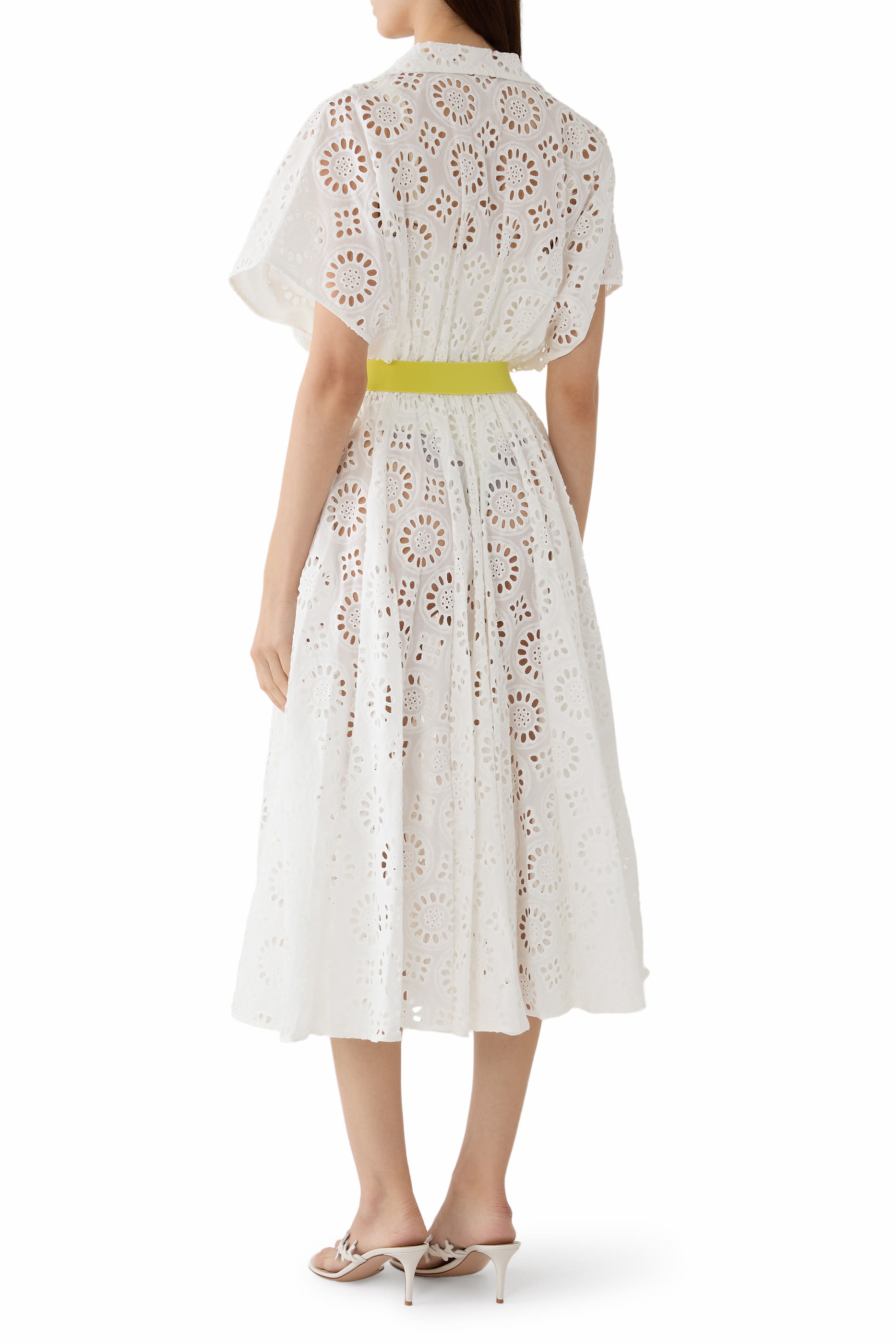  Oversized Sleeveless Flared Dress 
