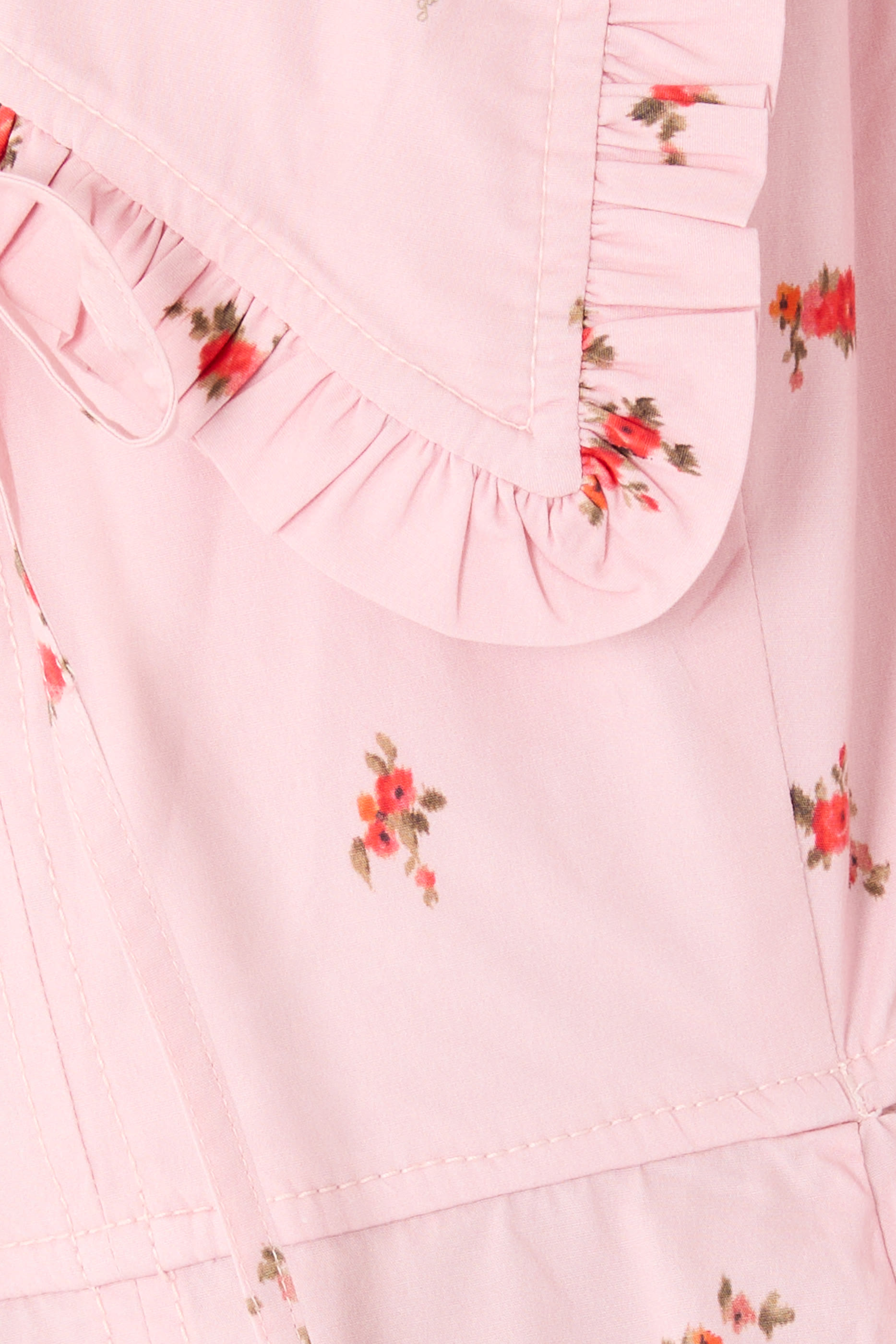 Frill-Edge Open-Back Dress