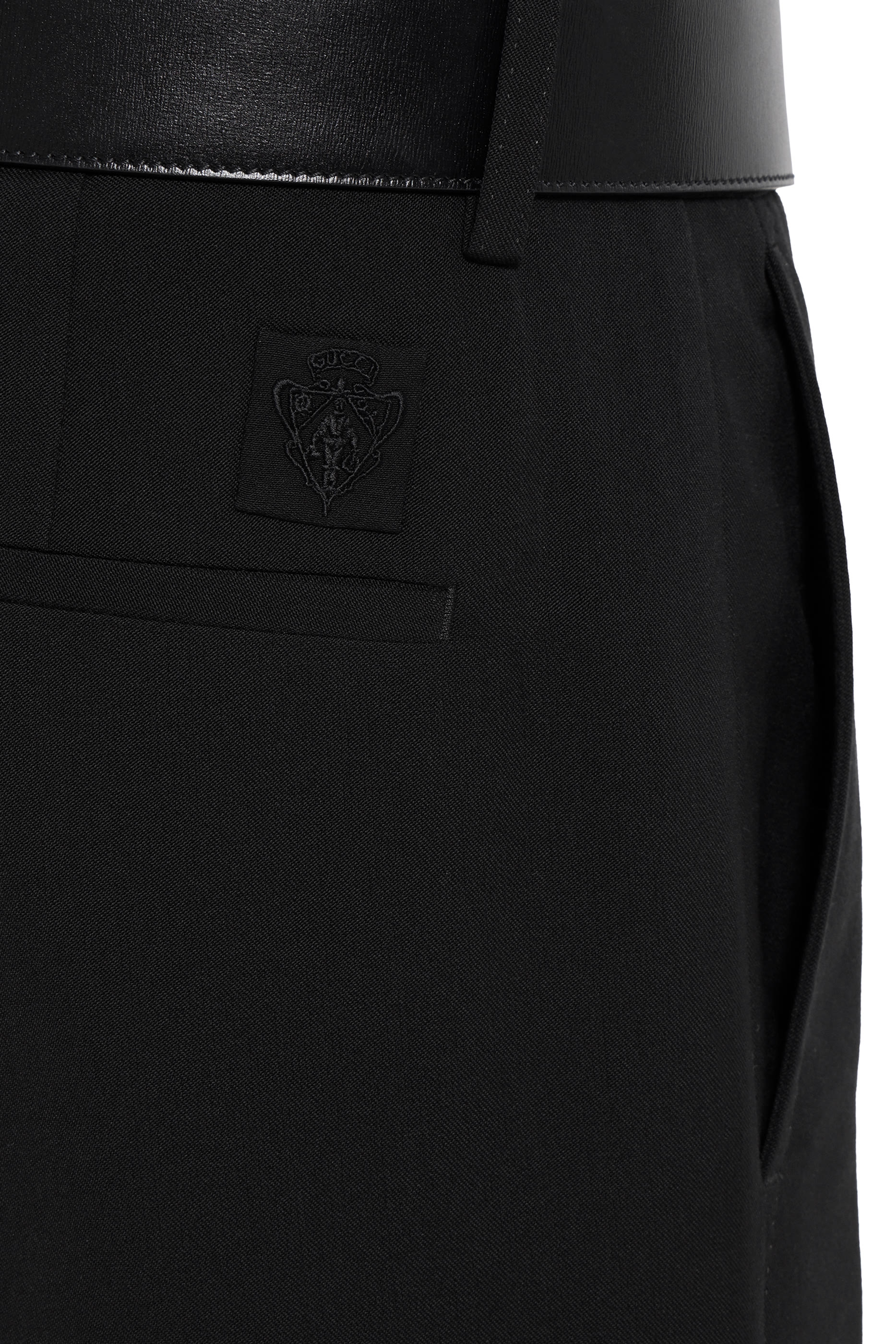 Wool Silk Twill Pants 