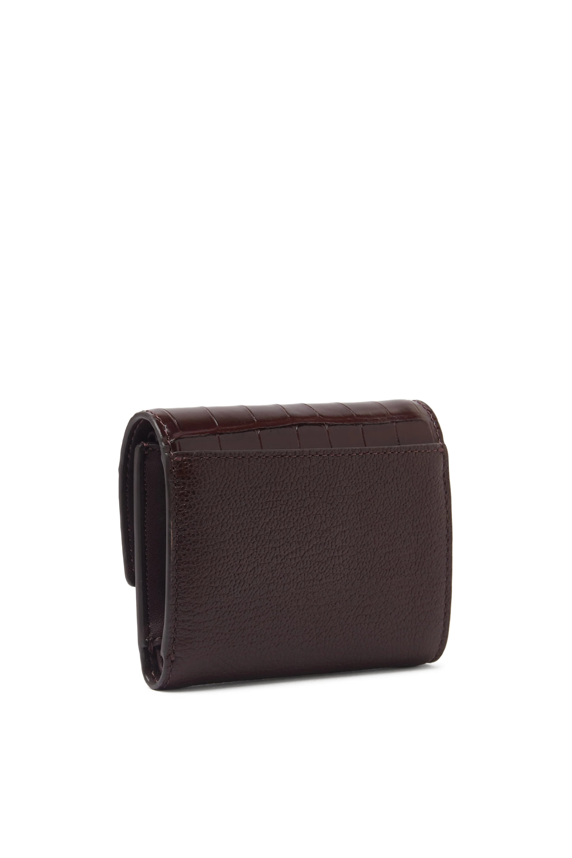 Deco Croc Embossed Small Flap Wallet