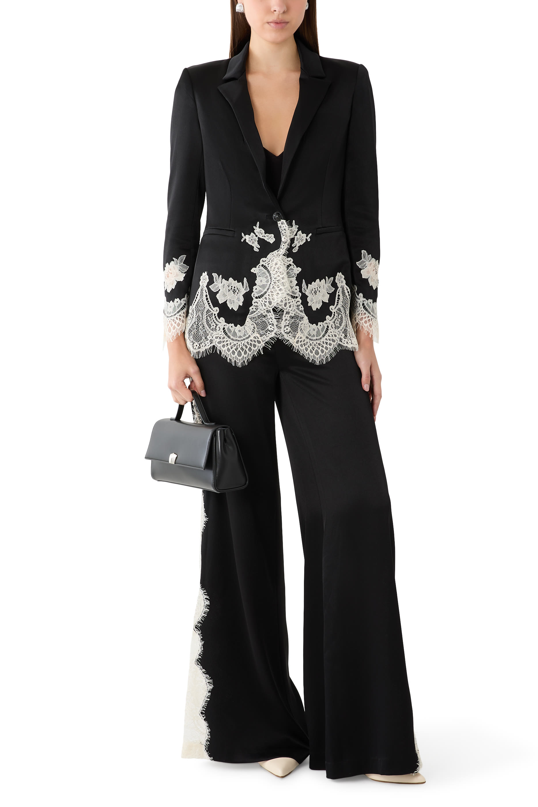 Breann Lace Fitted Blazer