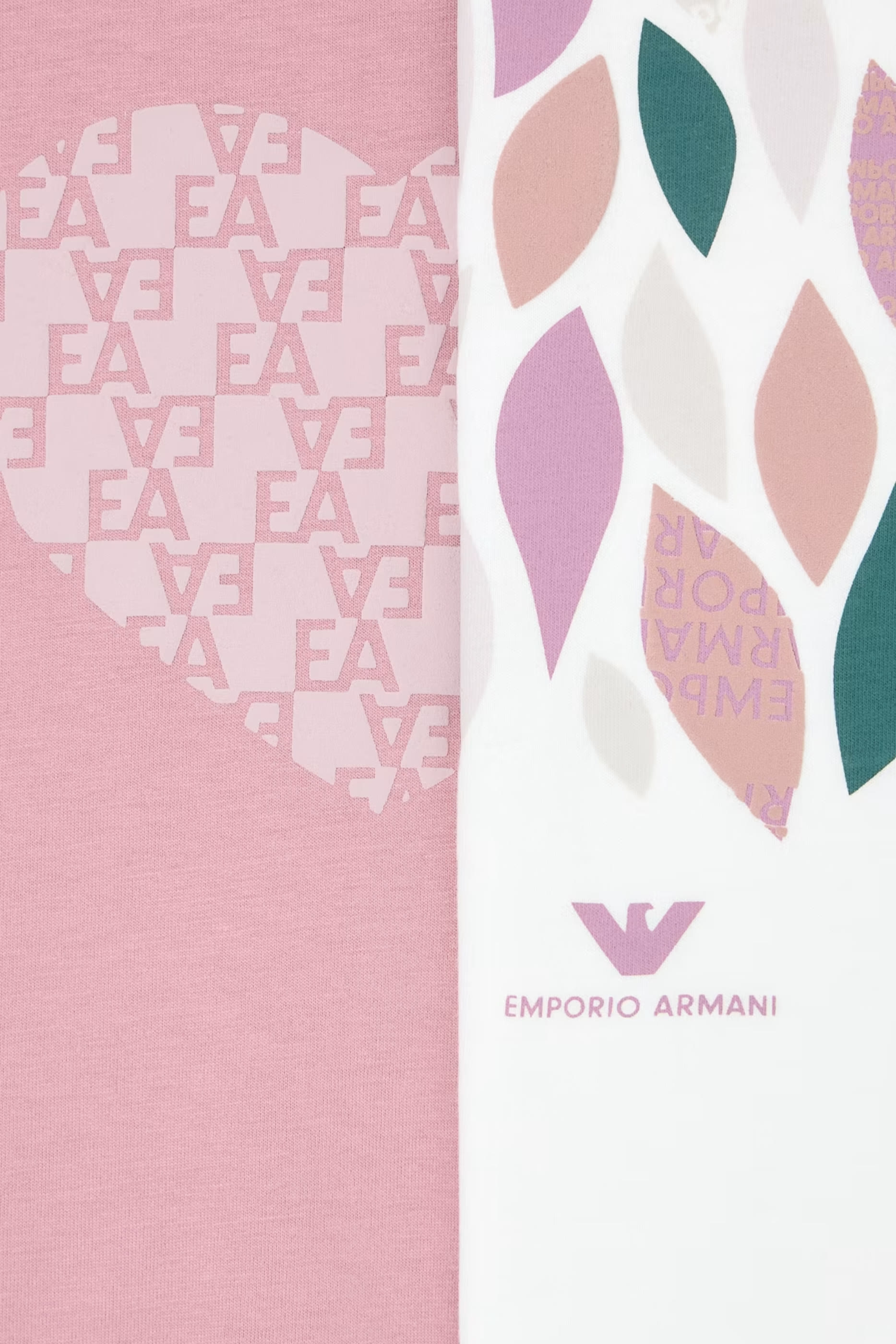Kids 2-Pack Leaf Print and Heart EA Logo Print T-Shirt
