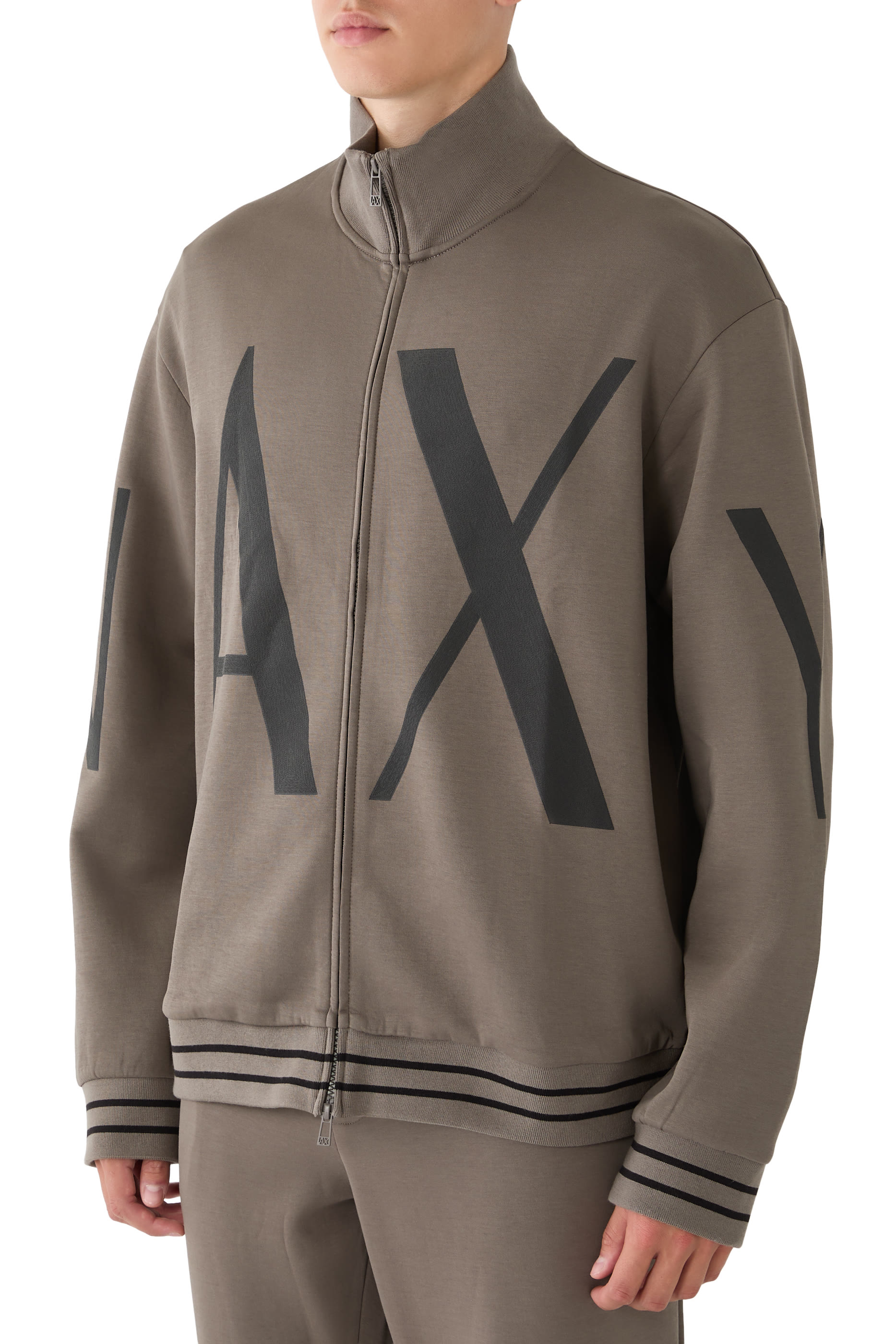 AX Logo Zip-Up Sweatshirt