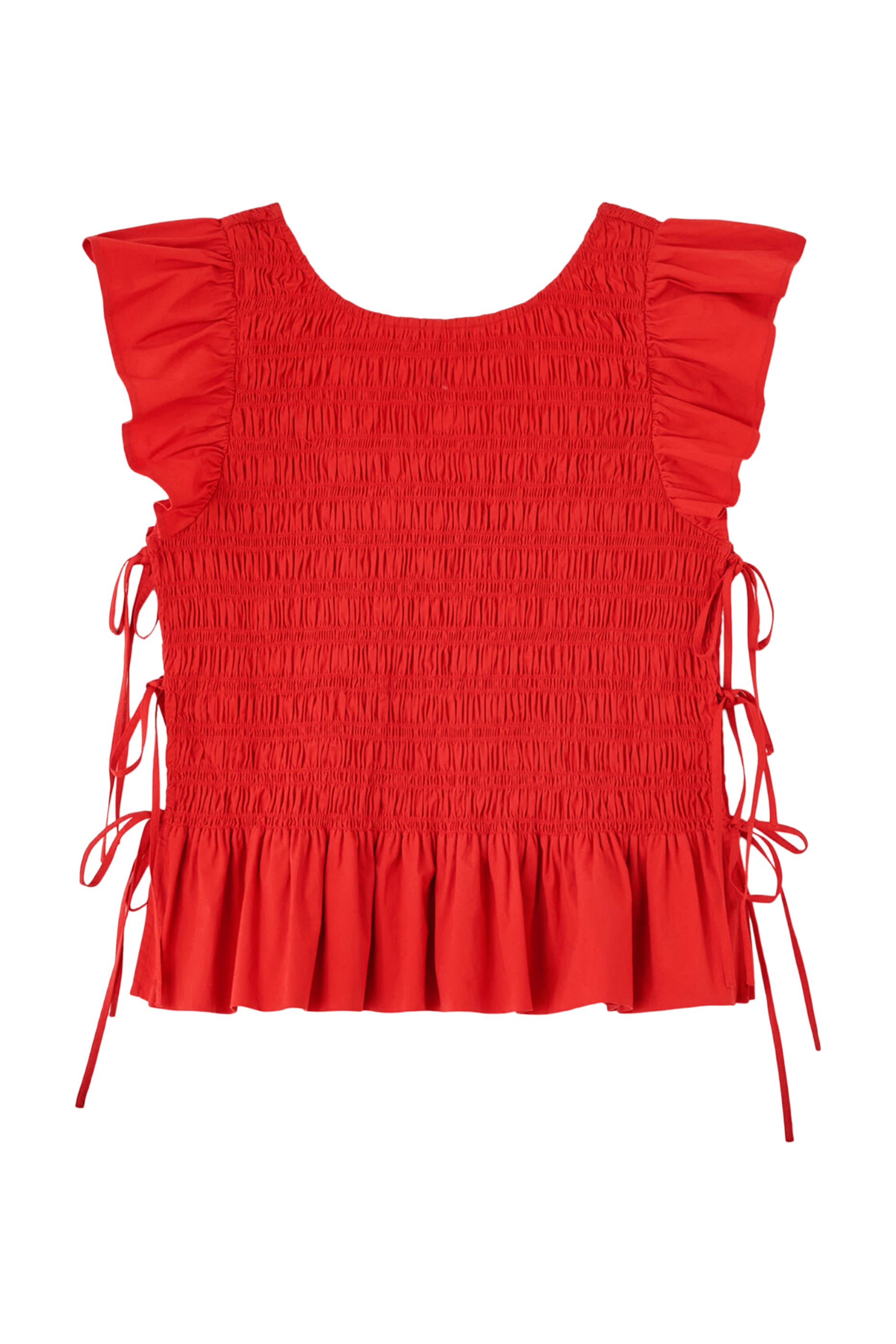 Angel Sleeves Smocked Top