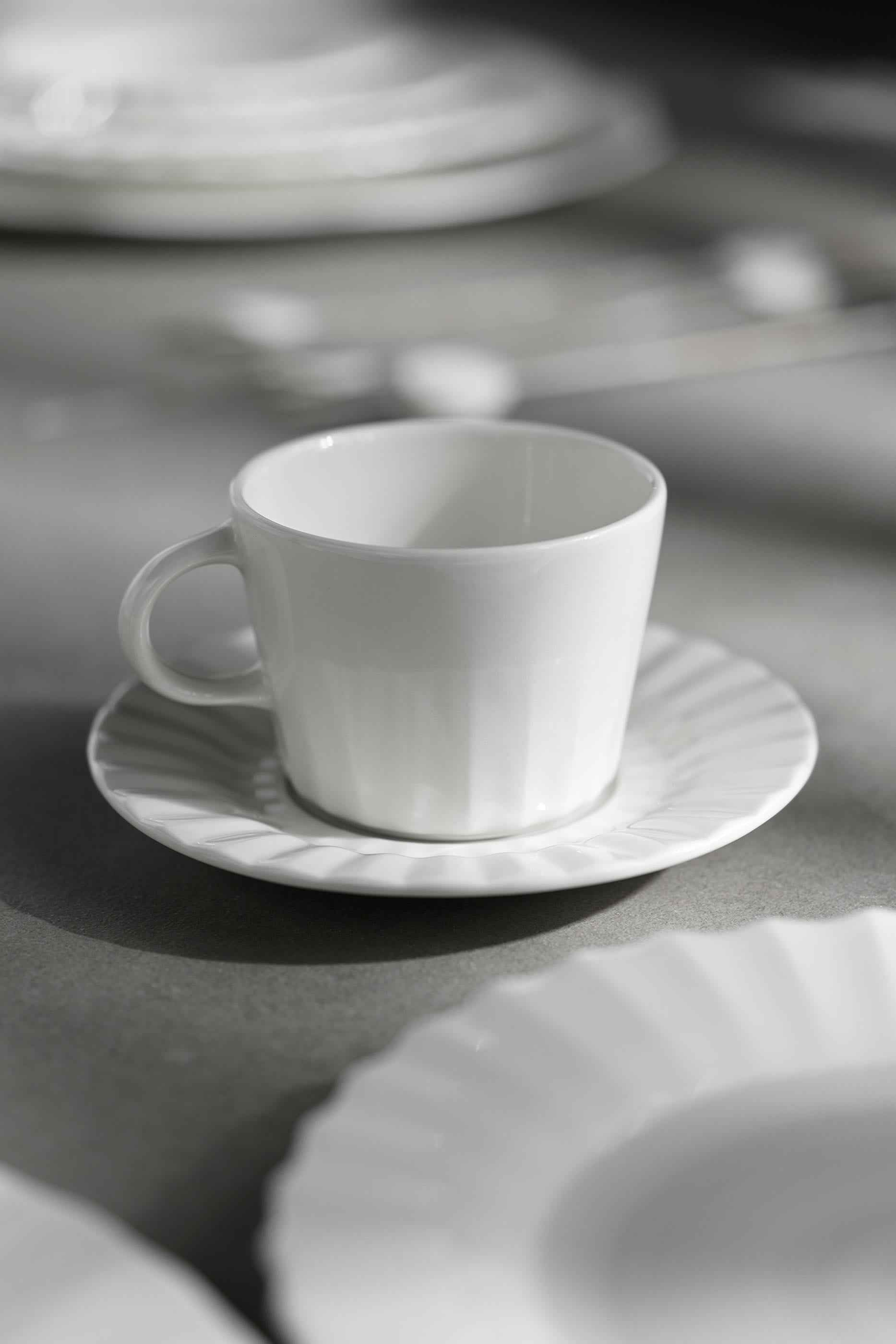 Drapperie Tea Cup & Saucer 