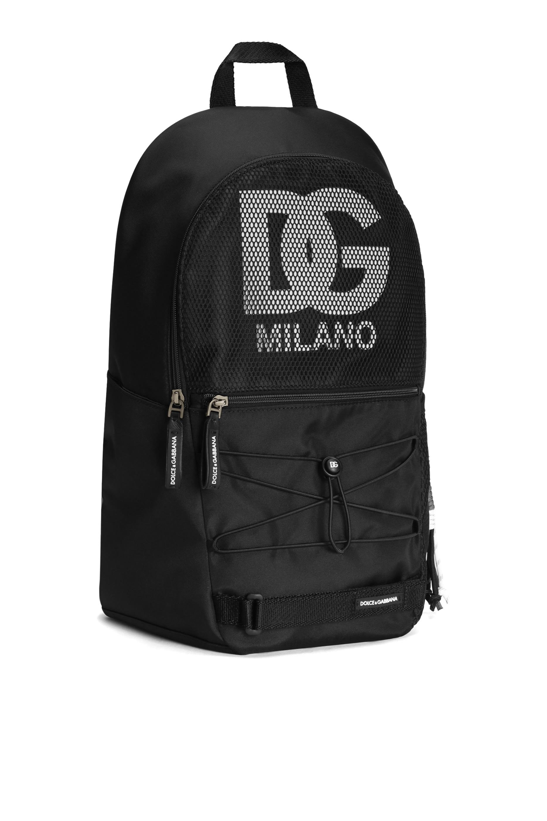 Kids DG Logo Nylon Mesh Backpack