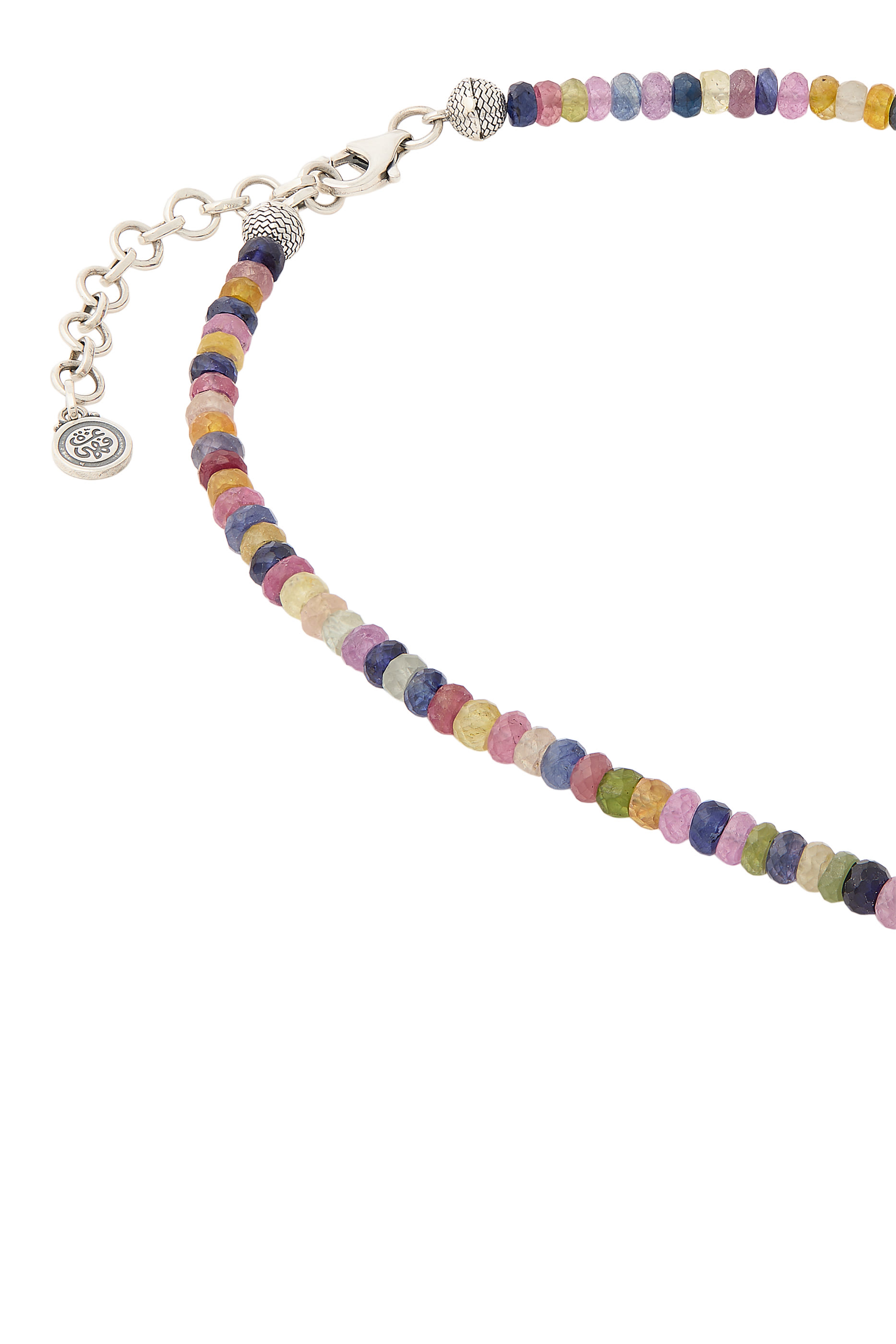  Happiness Wrap-Around Bracelet, 18K Yellow Gold with Sterling Silver & Sapphire 