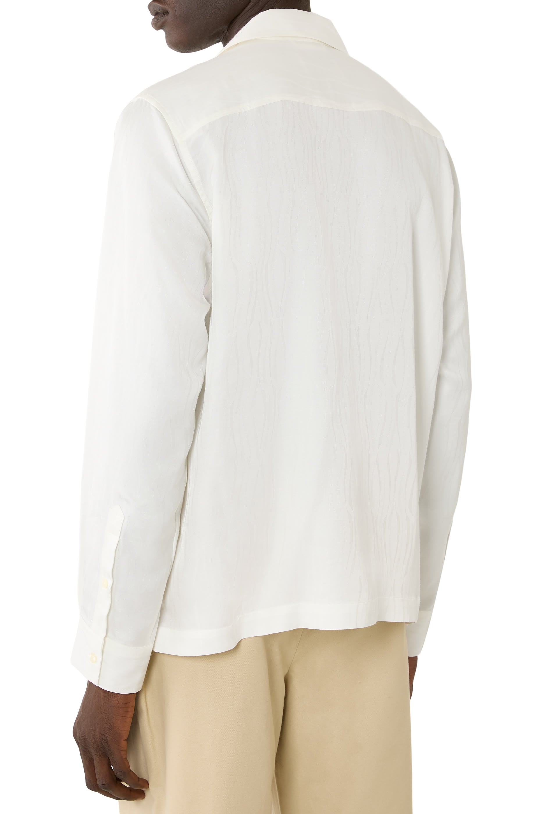 Safra Jacquard Lyocell-Blend Shirt