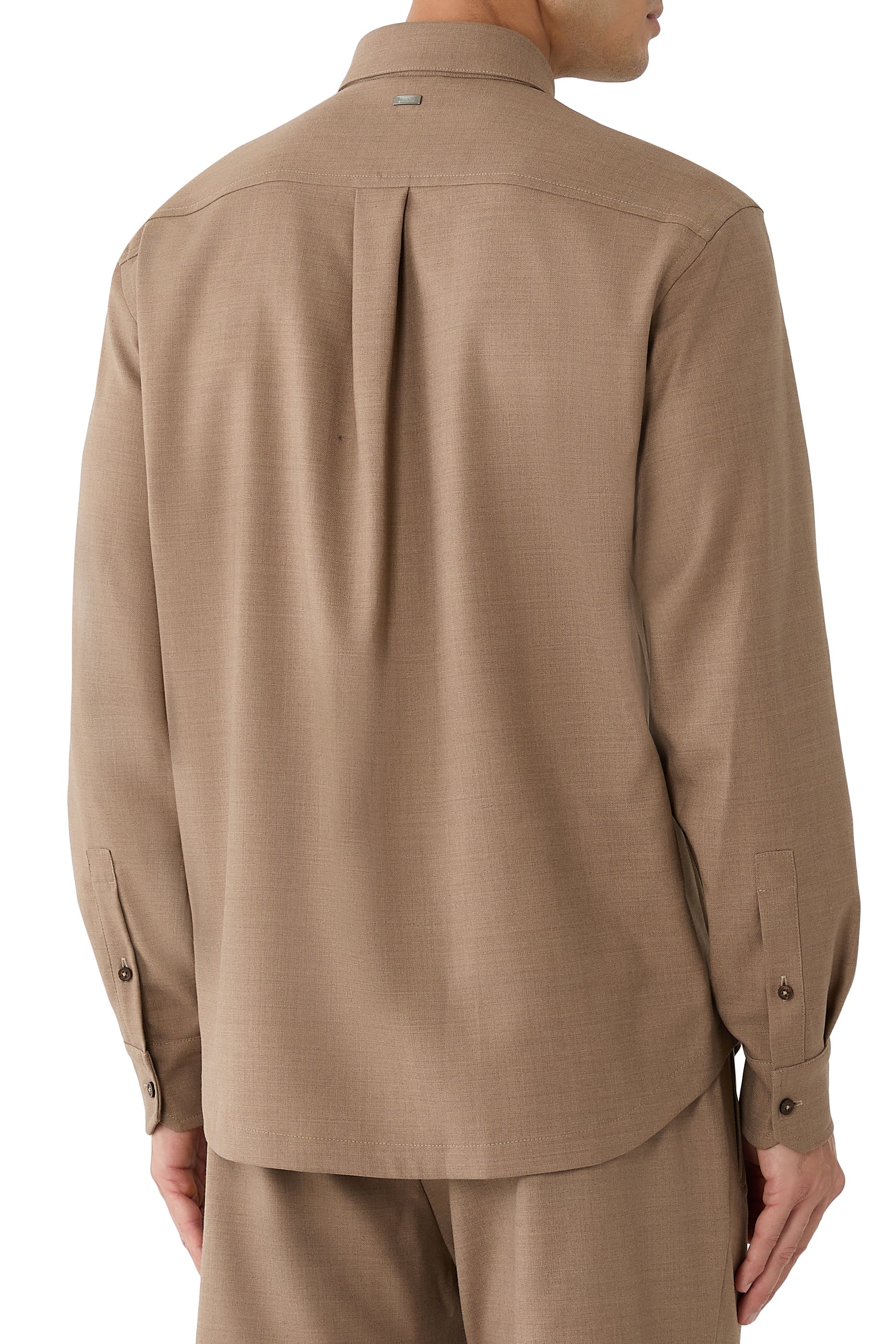 Wool Gabardine Shirt