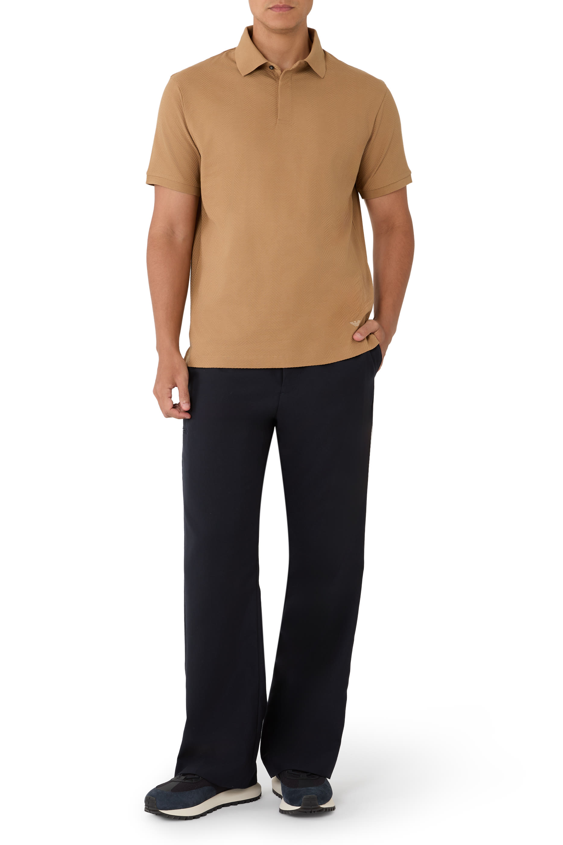 Jacquard Jersey Polo 
