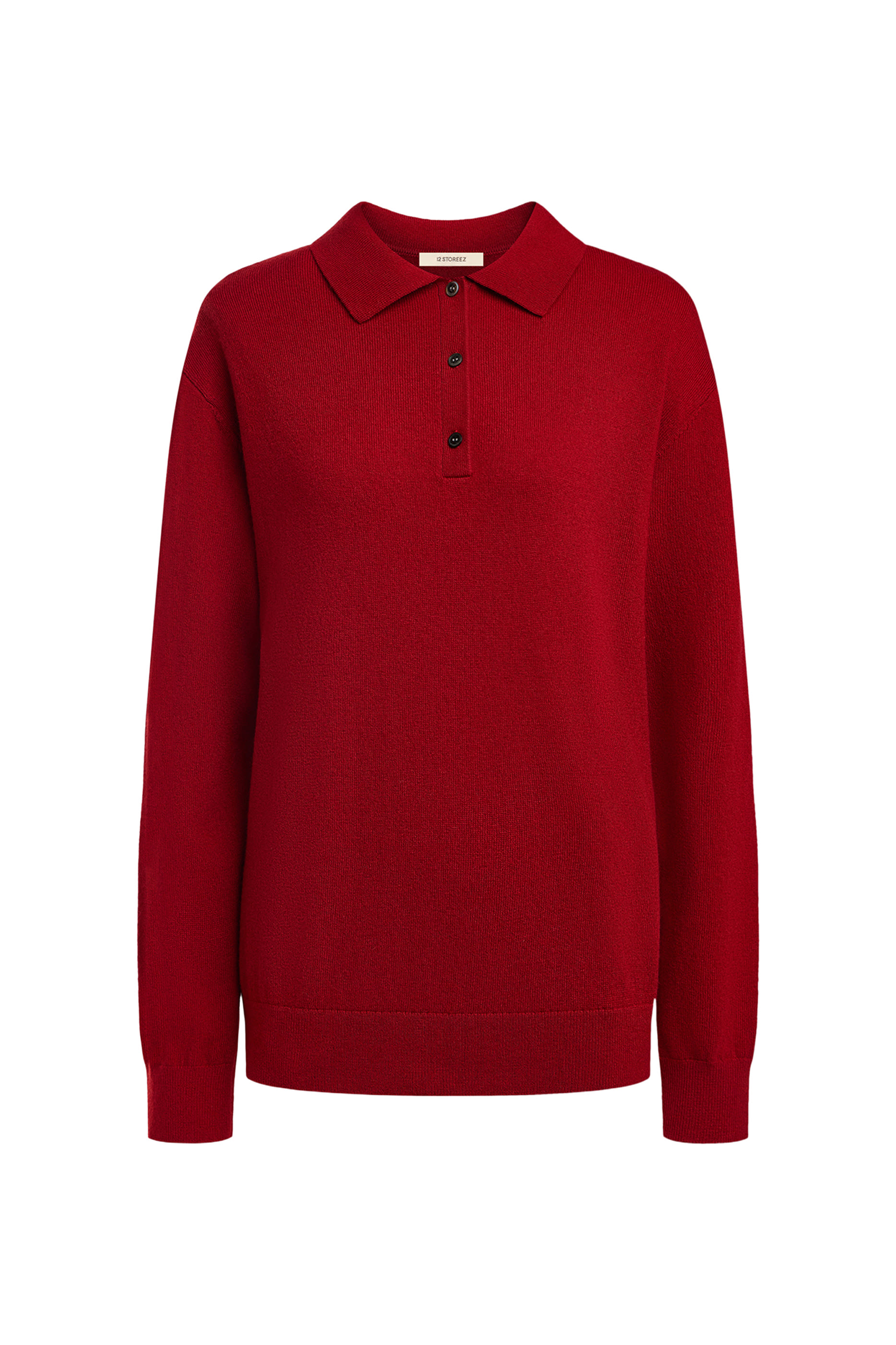 Wool-Cashmere Polo Jumper