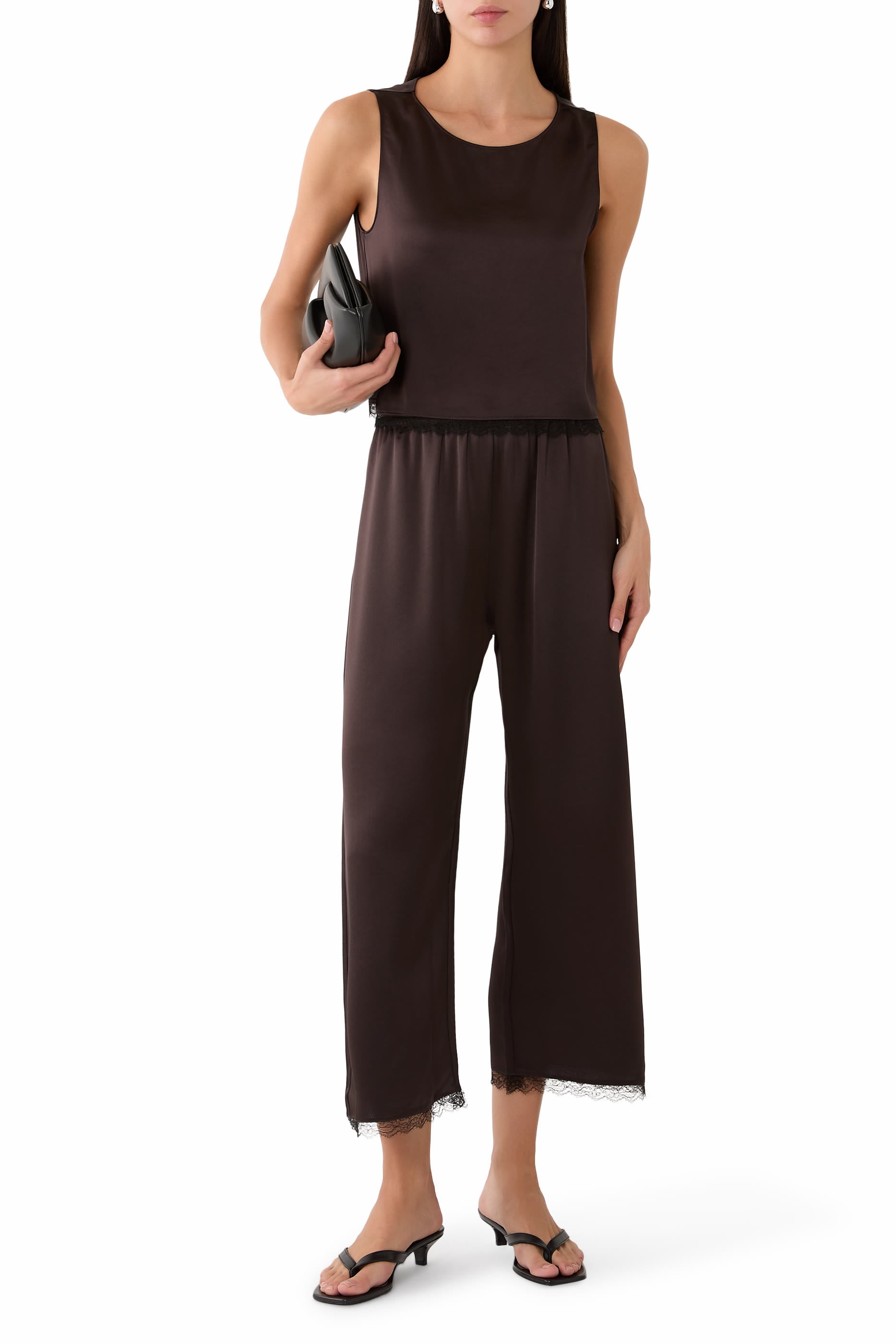 Barb Lace Crop Sleeveless Top