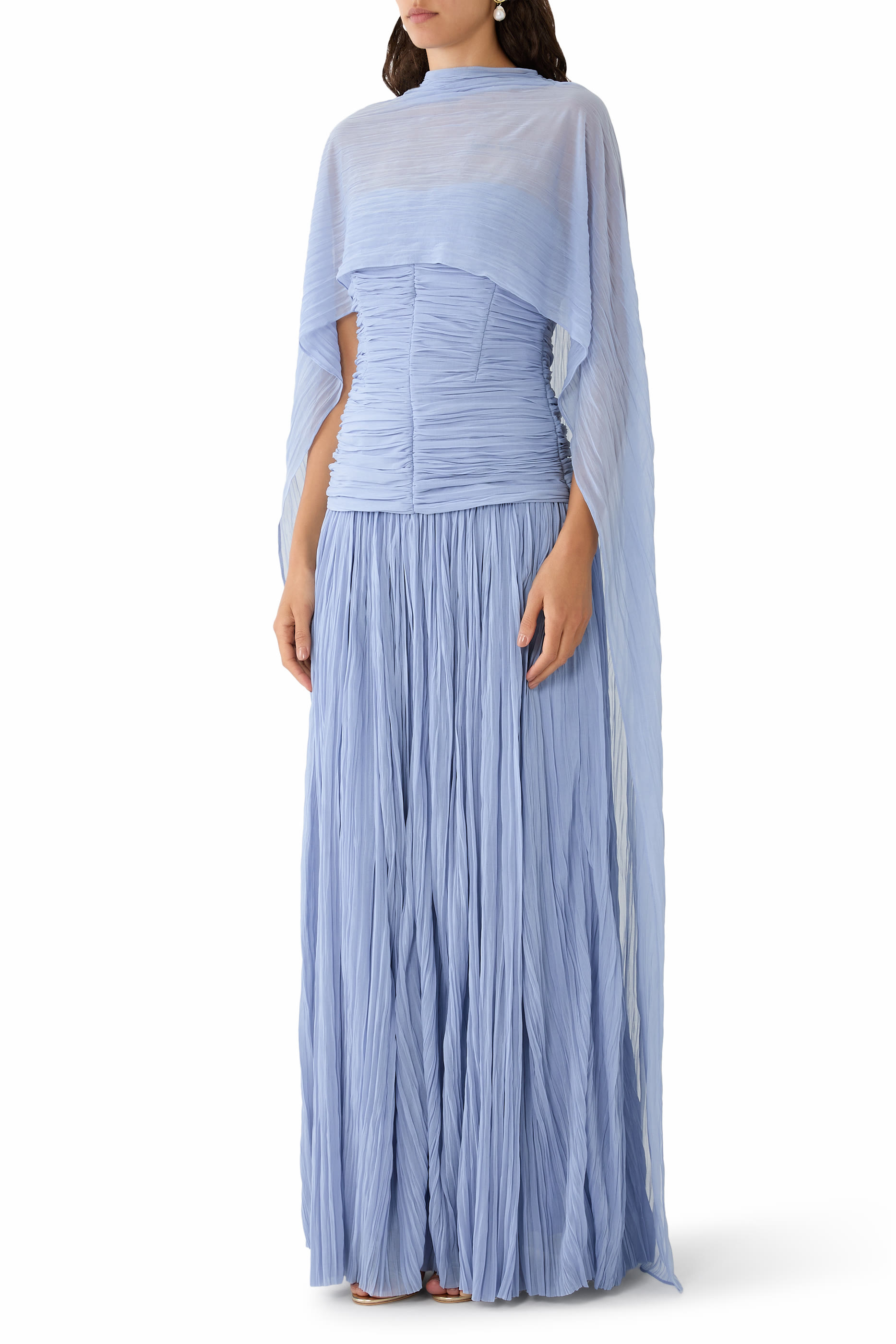Genoa Crinkle Jersey Cape