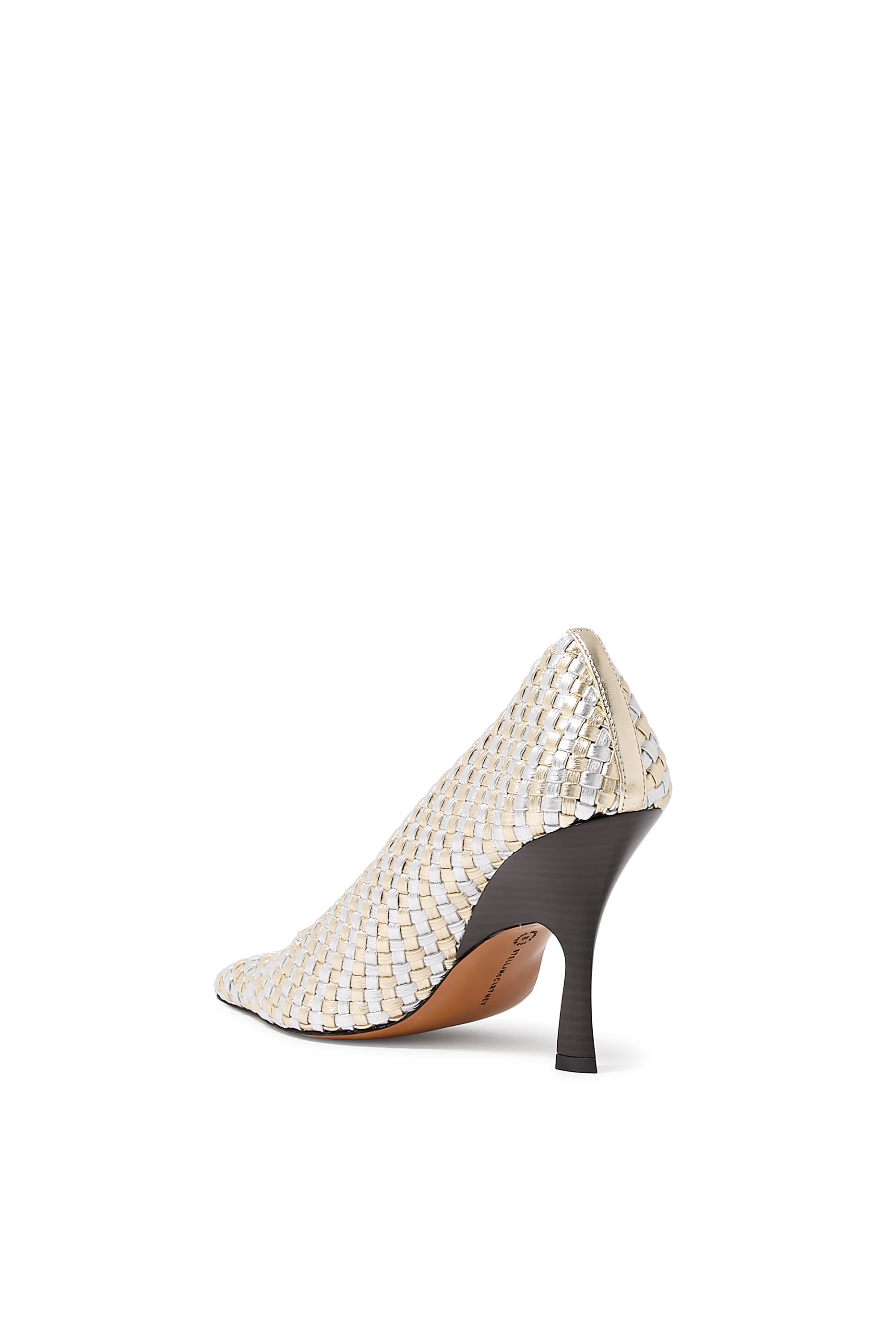 Elsa 65 Woven Metallic Pumps