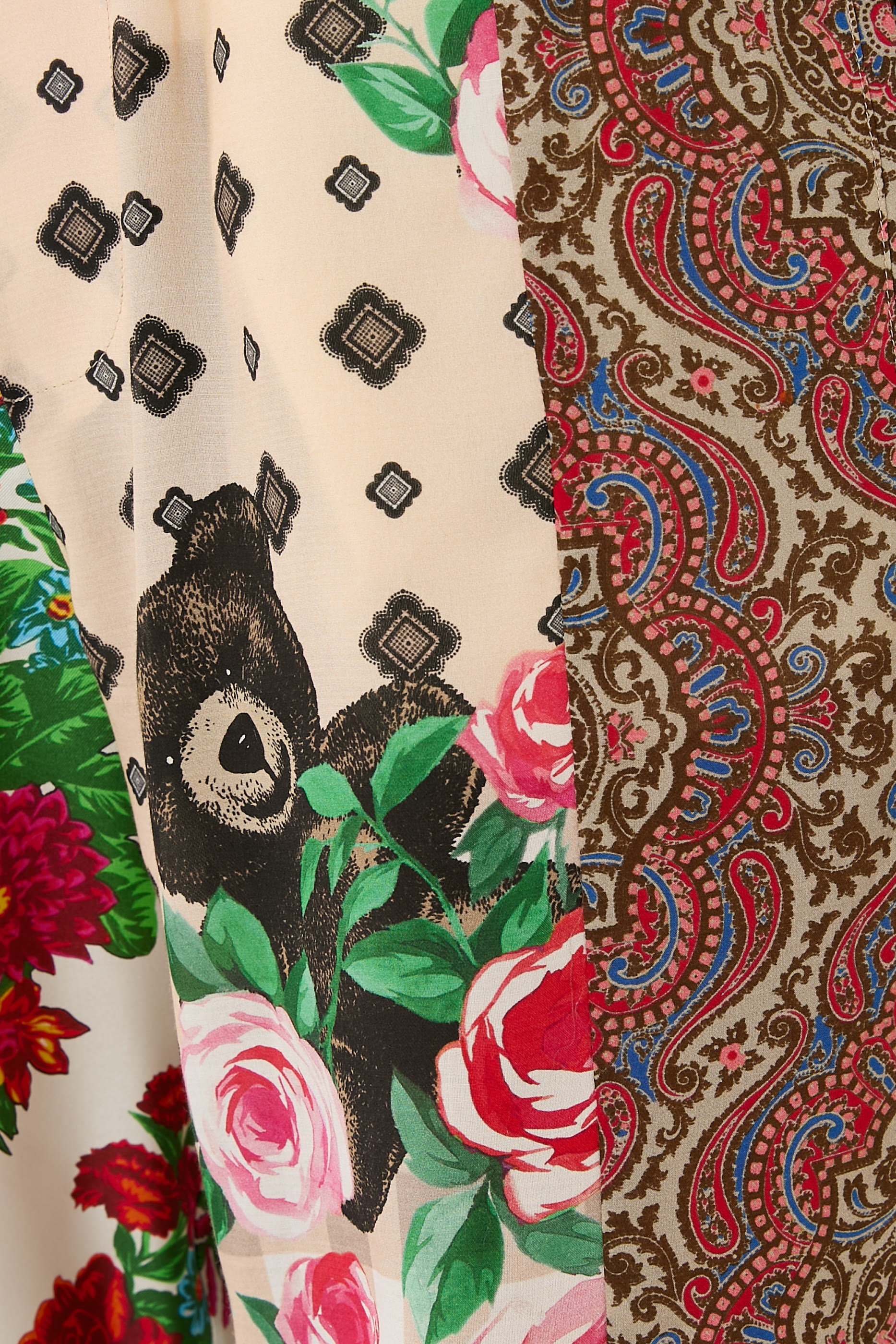  Printed Silk Bermuda Shorts 