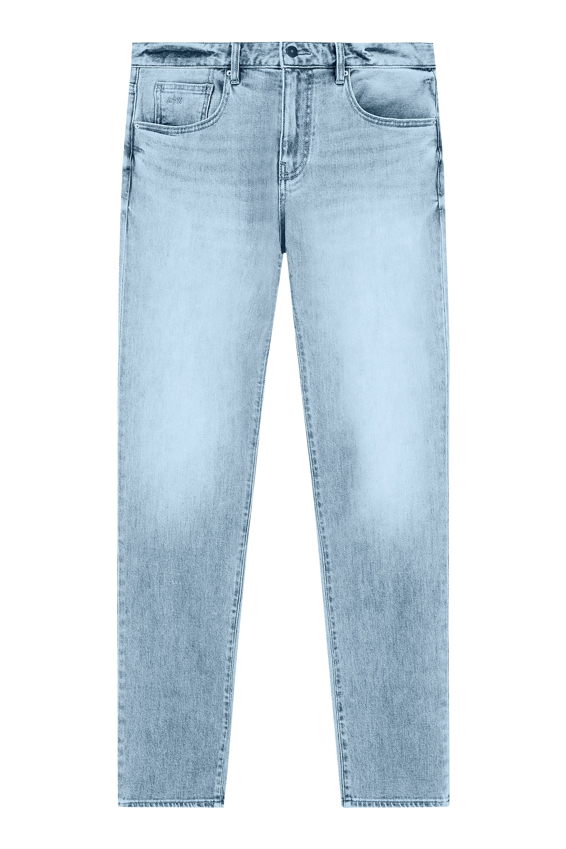 Zip-Fly Faded 5-Pocket Jeans