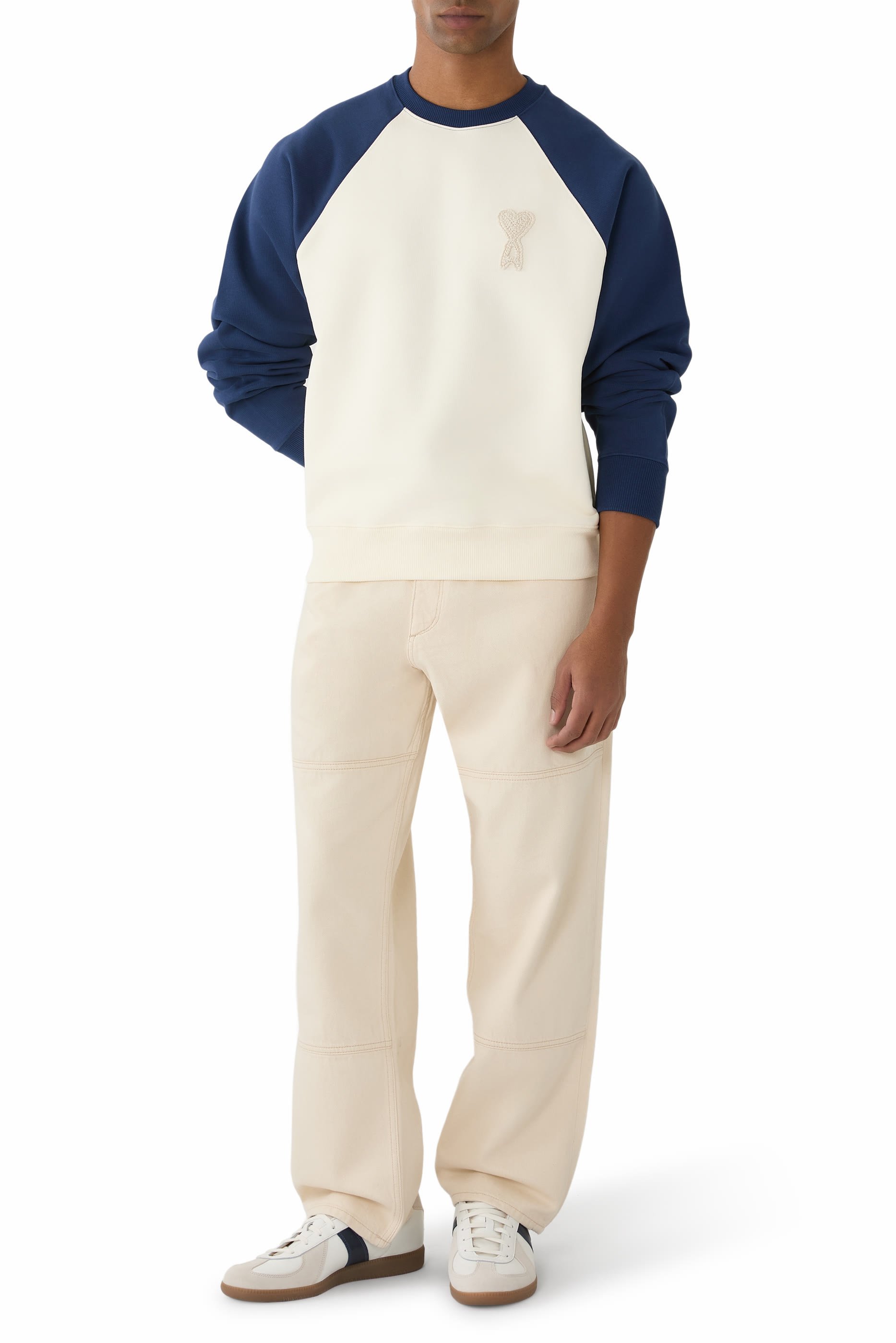 Cotton Knitted Ami De Coeur Sweatshirt