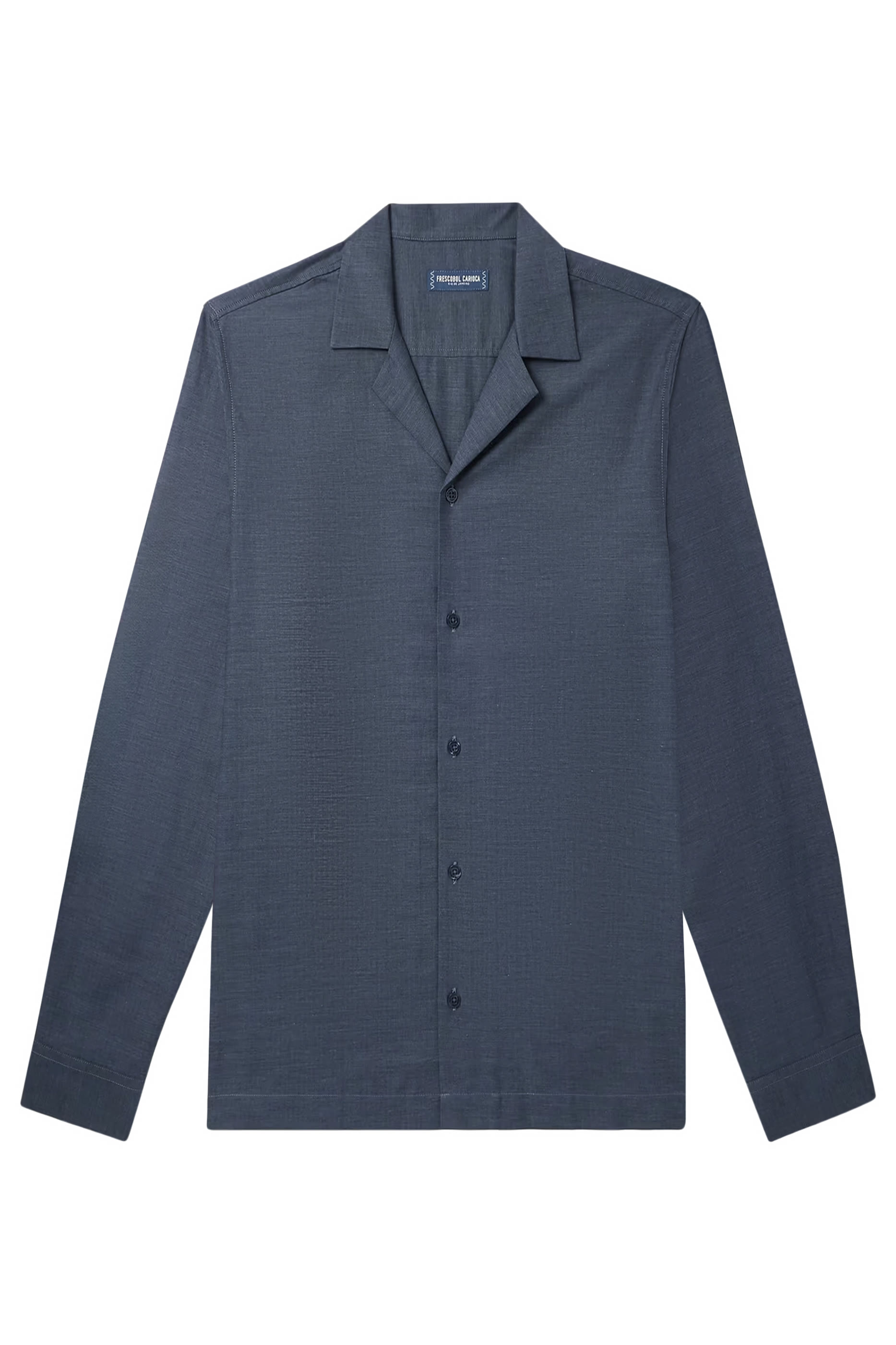 Safra Herringbone Cotton-Flannel Shirt