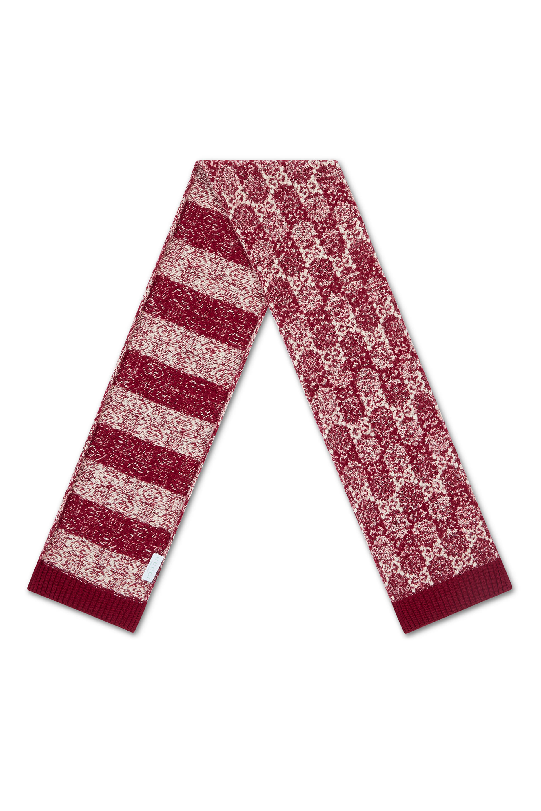 Kids GG Wool Jacquard Scarf 