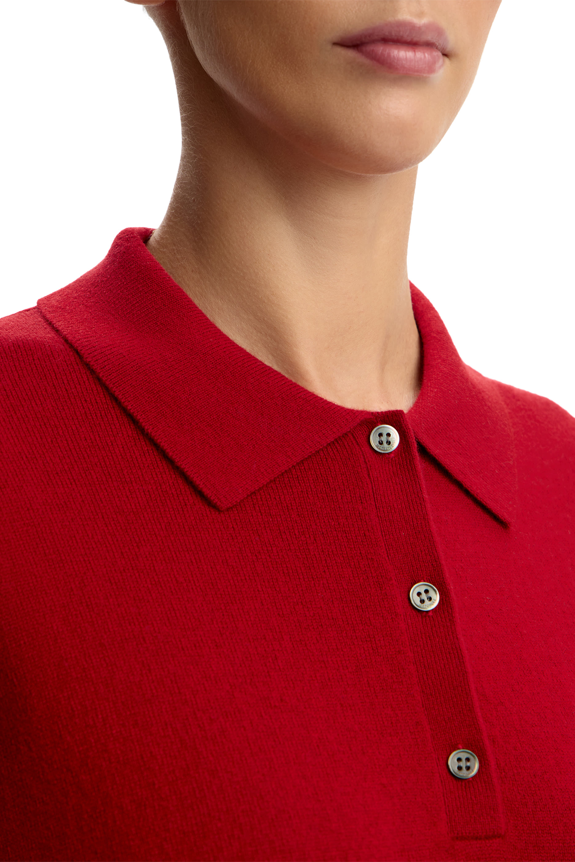 Wool-Cashmere Polo Jumper