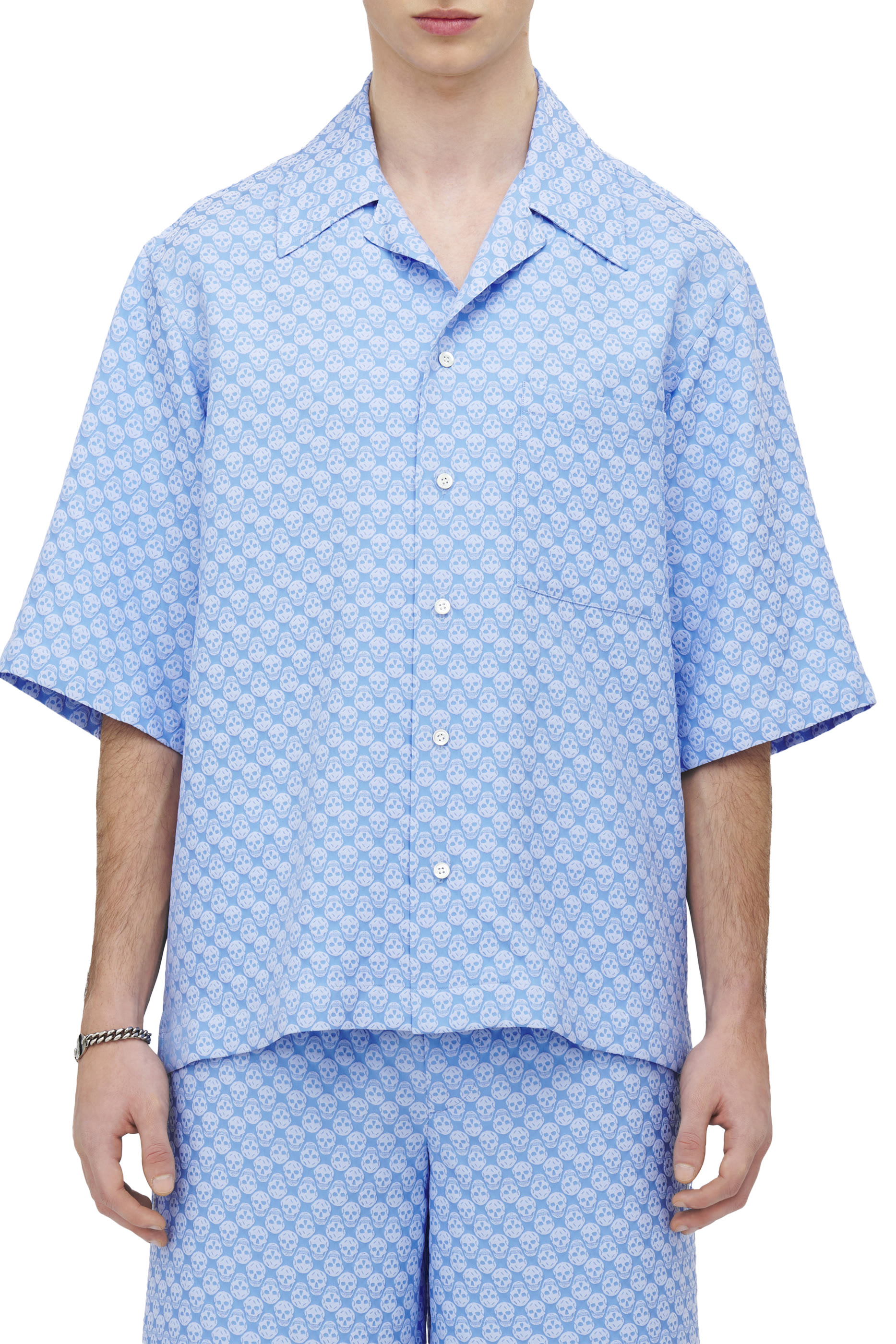 Skull Jacquard Hawaiian Shirt