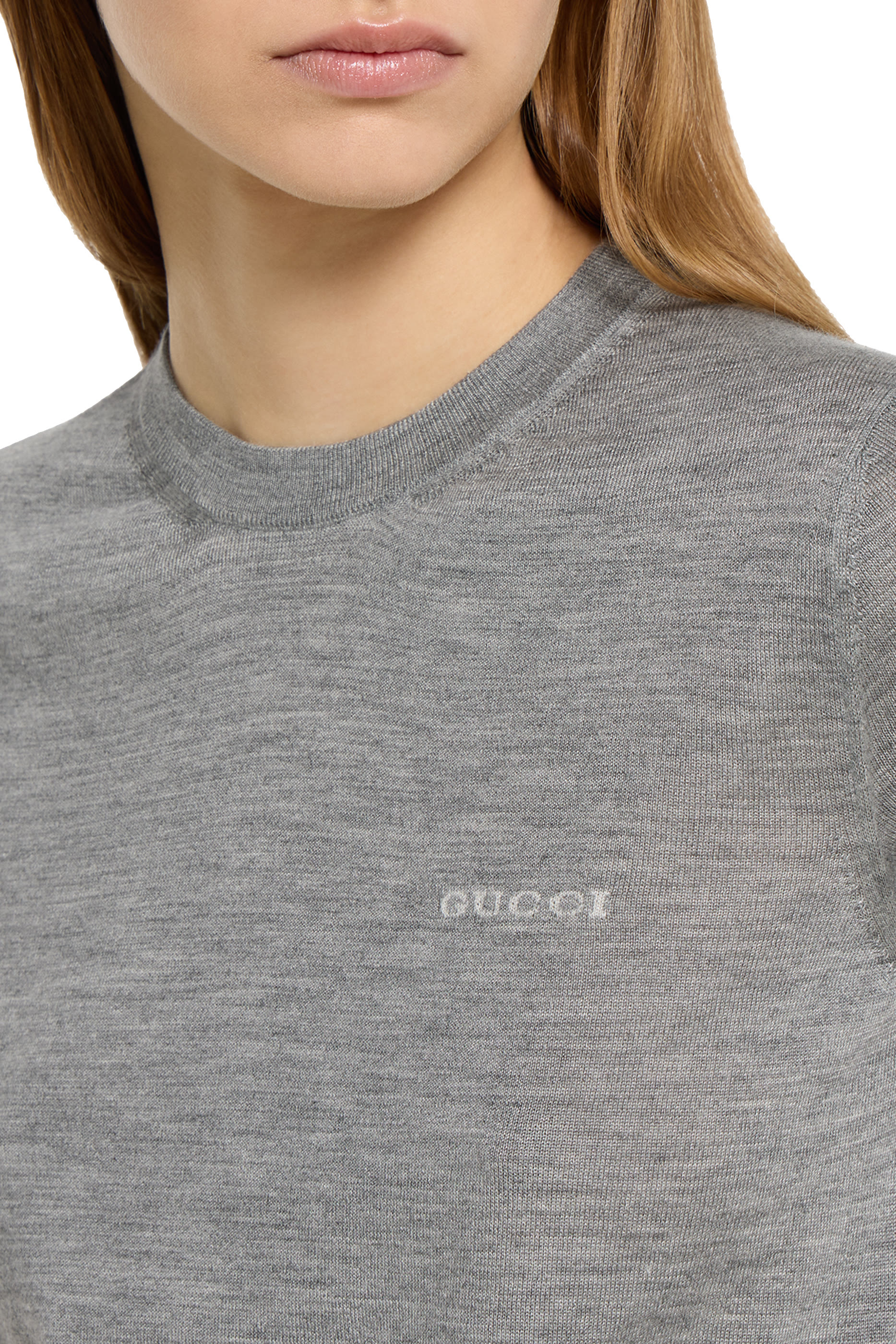  Cashmere Silk Top with Intarsia