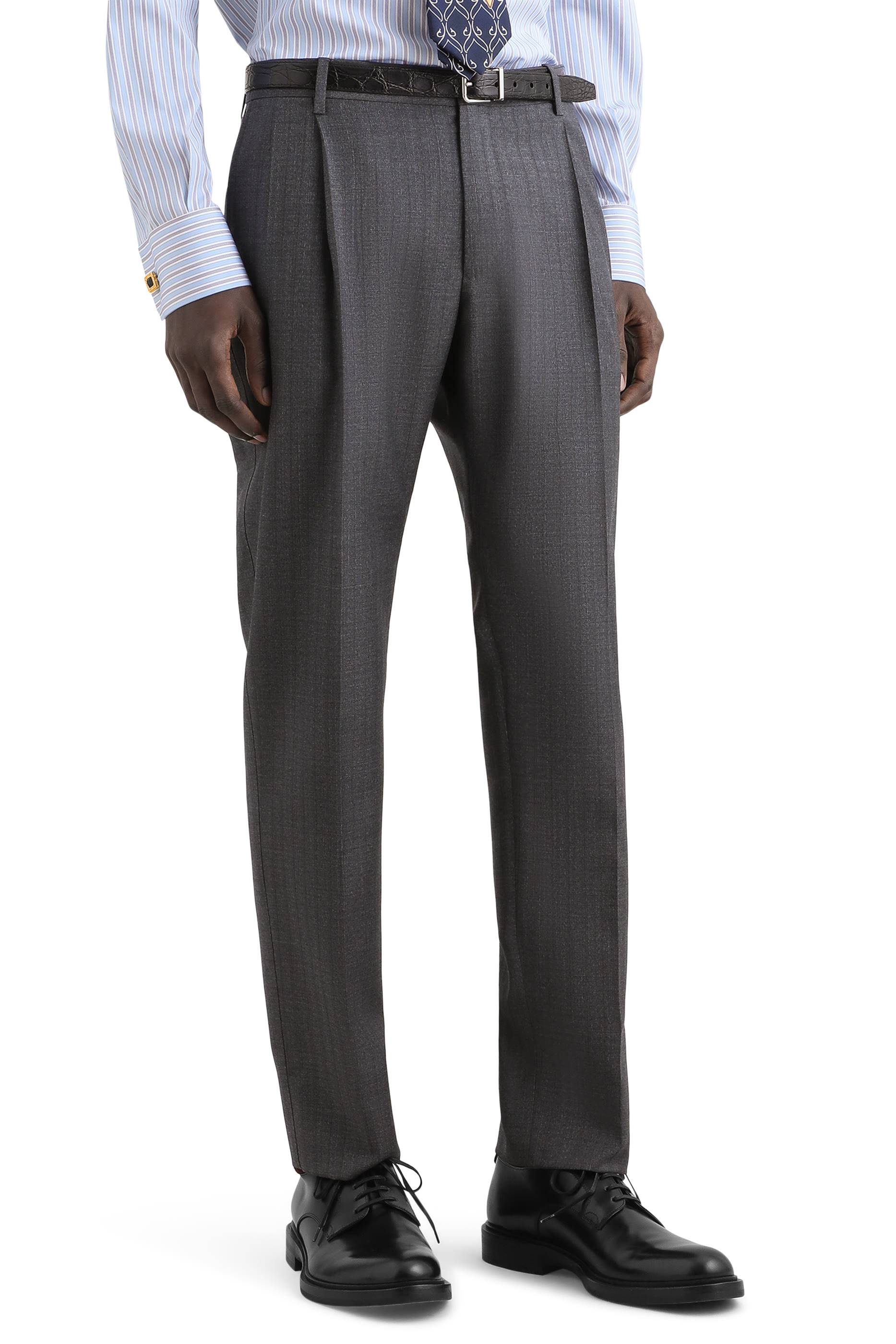  Pinstripe Virgin Wool Trousers 