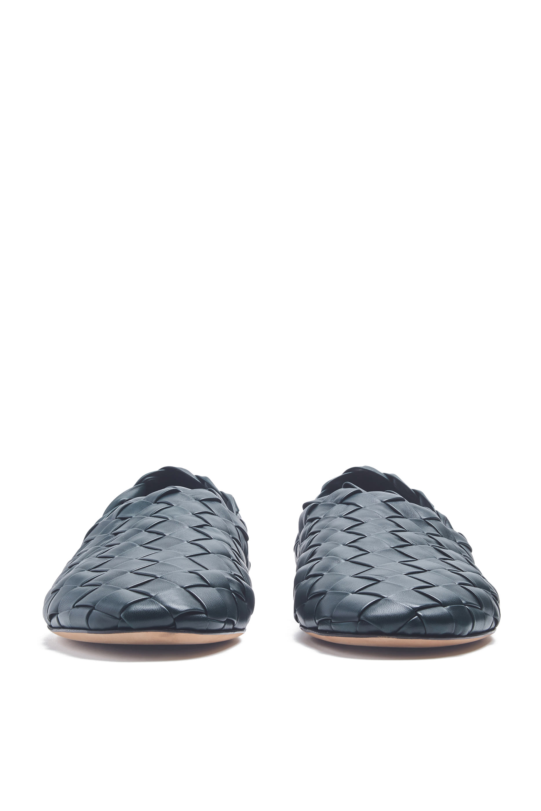 Intrecciato Leather Loafers