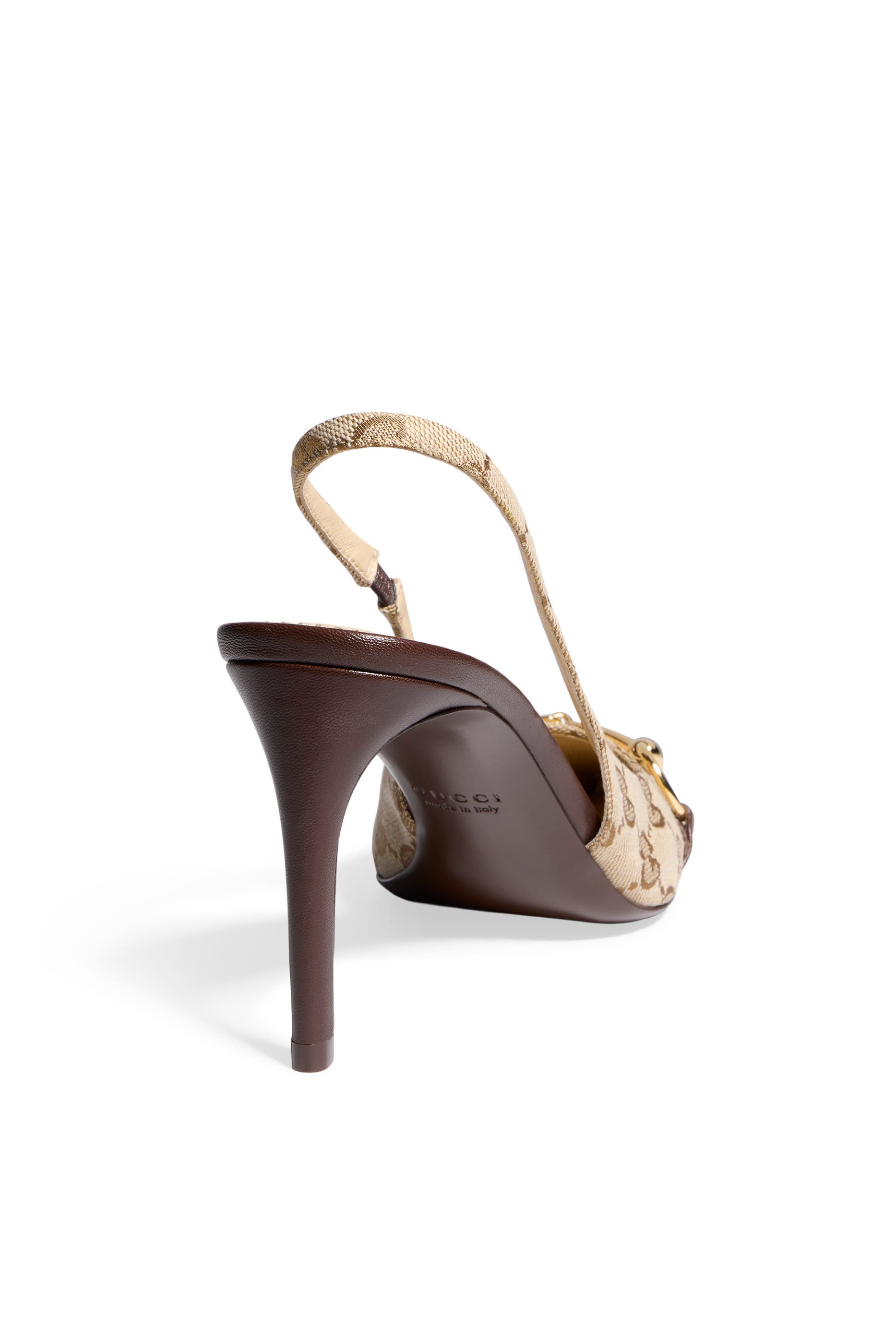  GG Canvas 85 Slingback Pumps with Horsebit