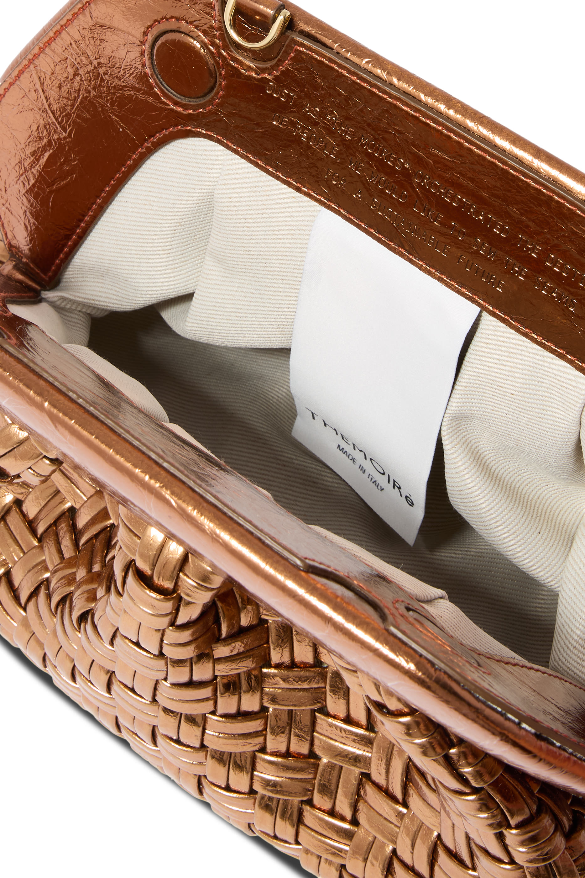 Tia Microweaved Laminated Clutch