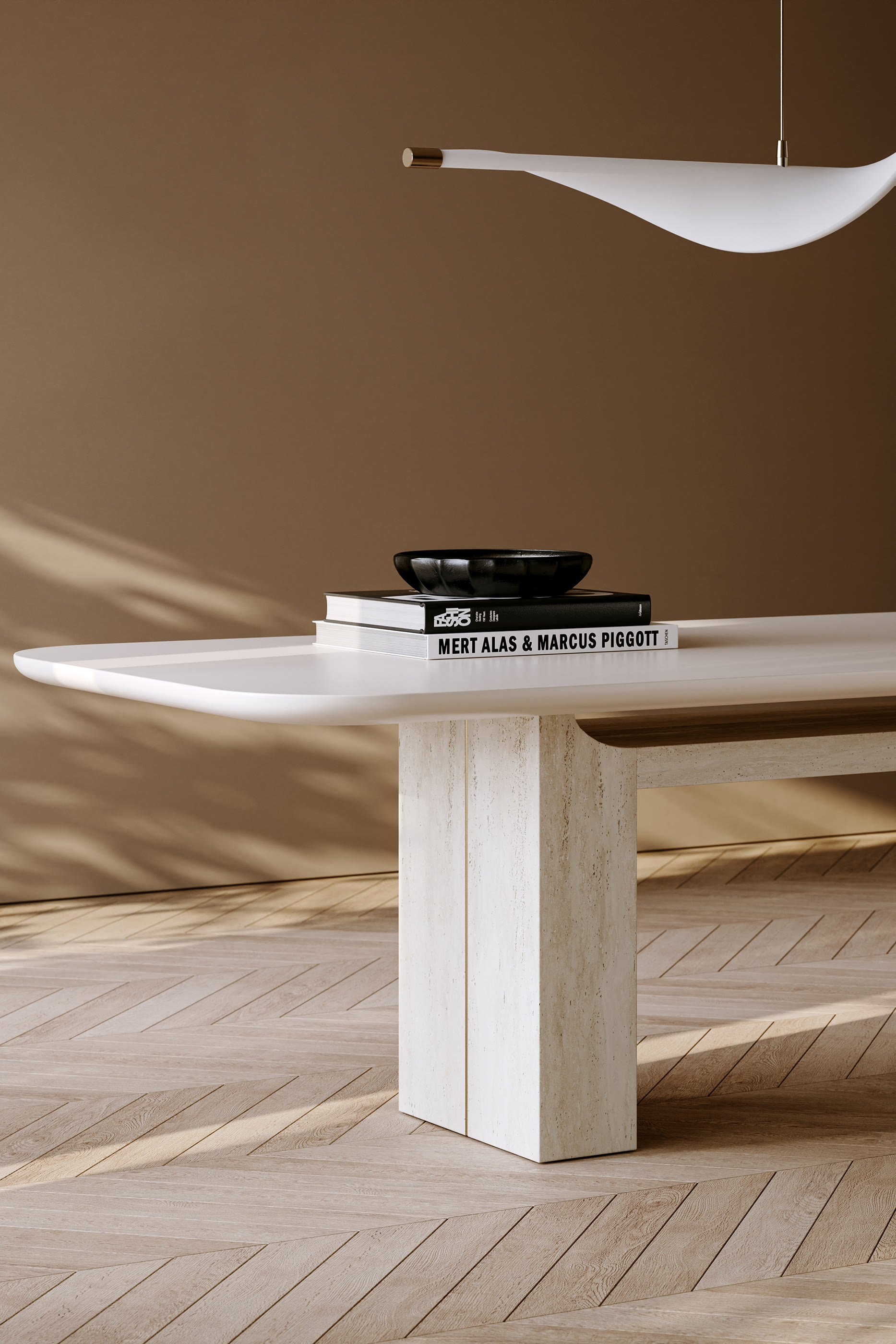 Overlap Rectangle Dining Table