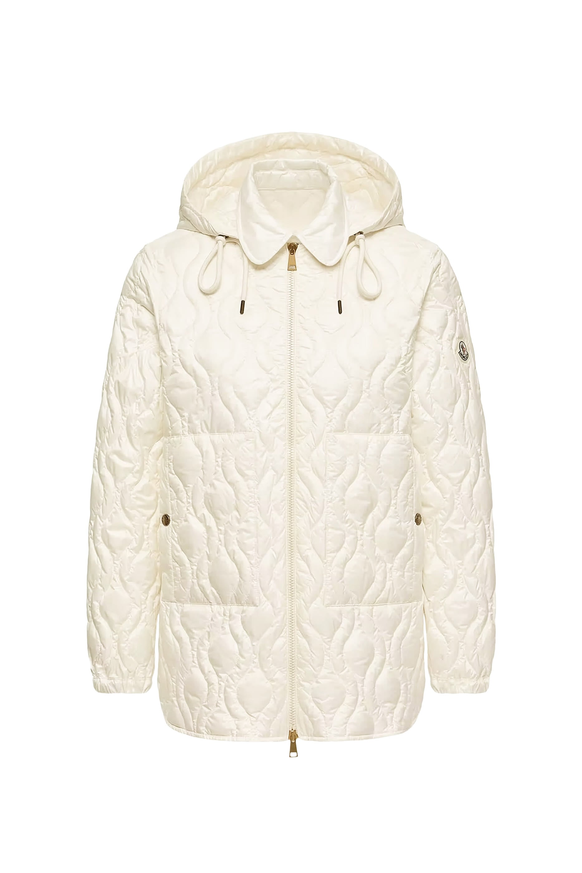 Balette Geometric Quilted Mid-Length Down Jacket