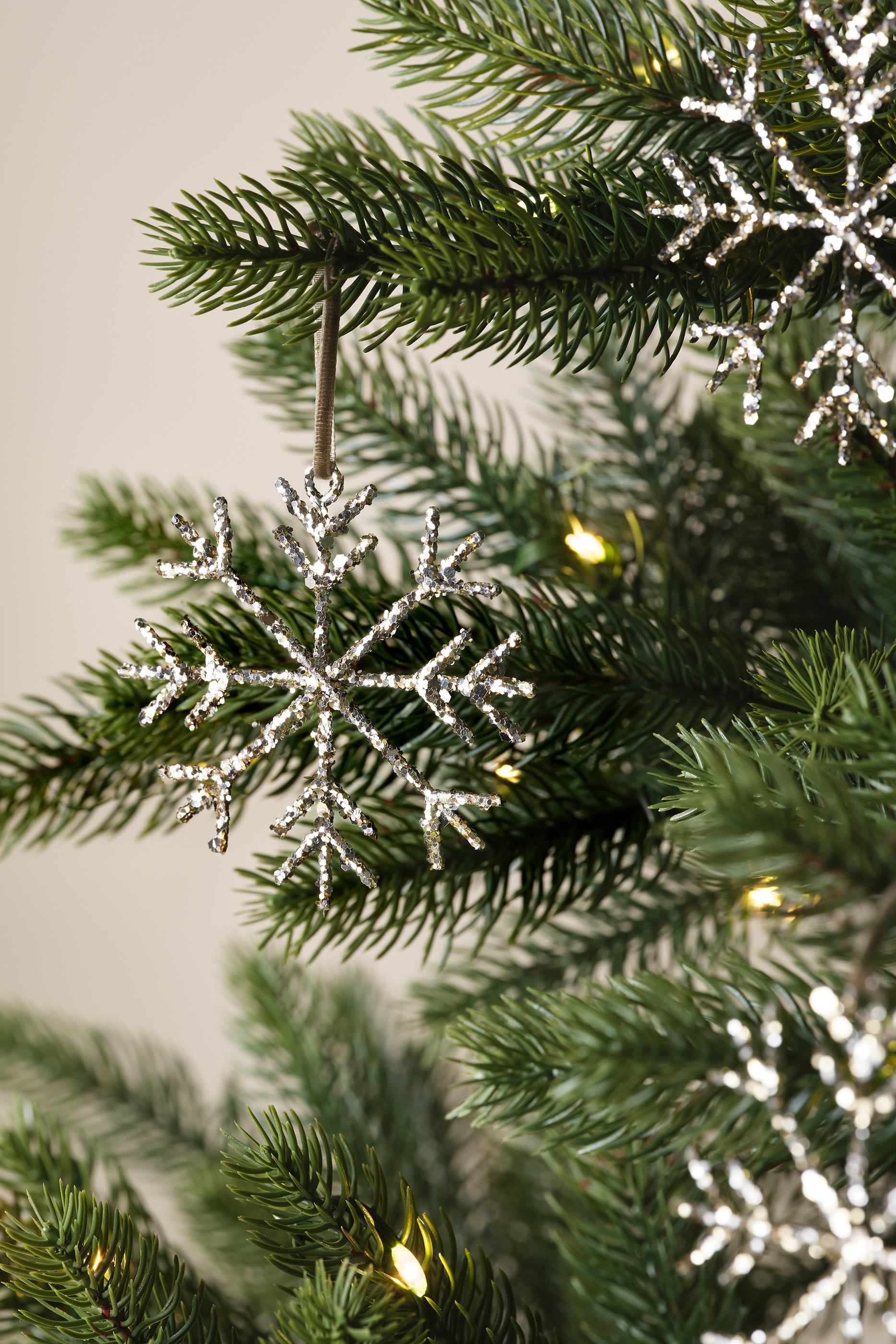 Glitter Snowflake Decoration Ornament