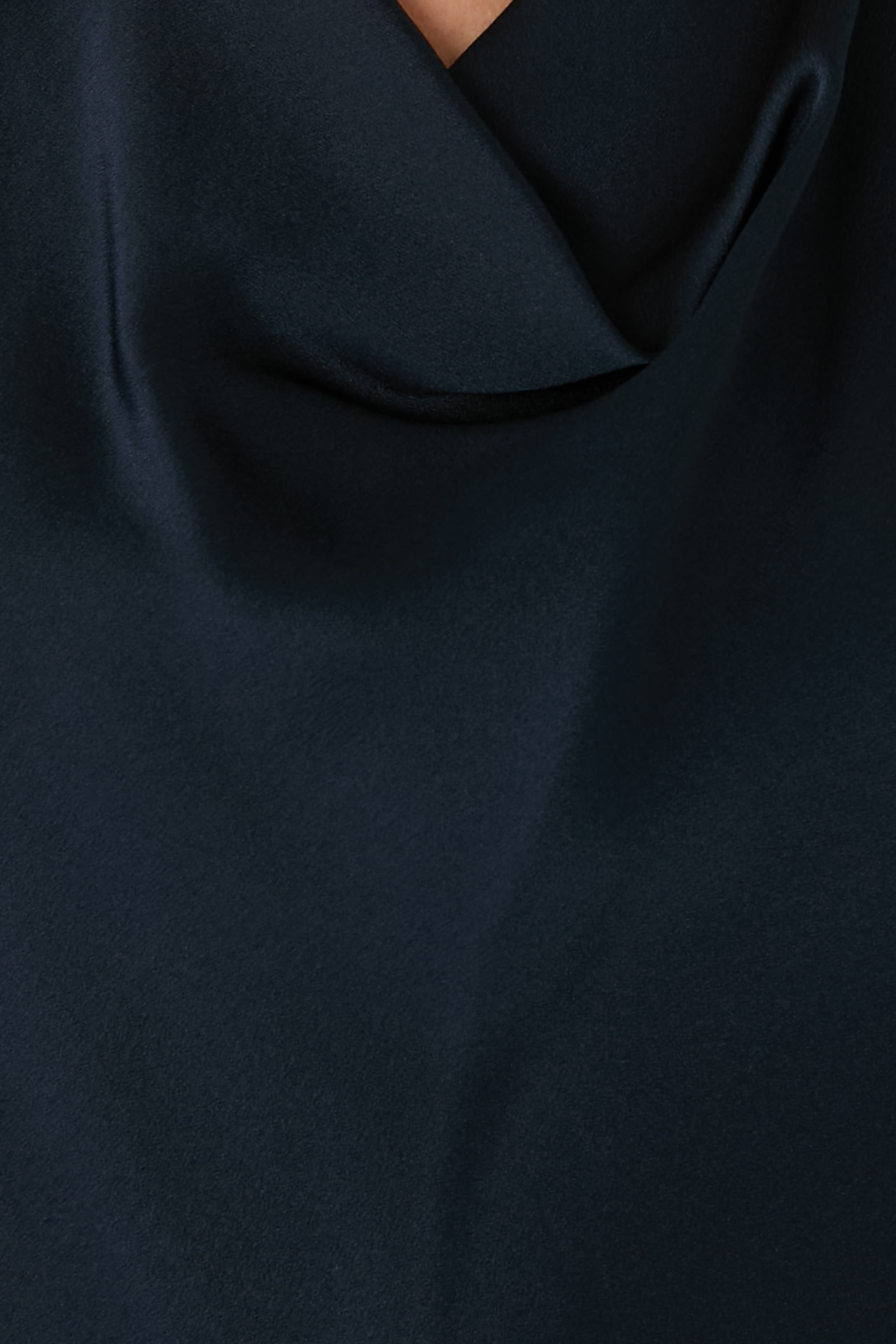 Cowl Neck Cap Sleeves Blouse