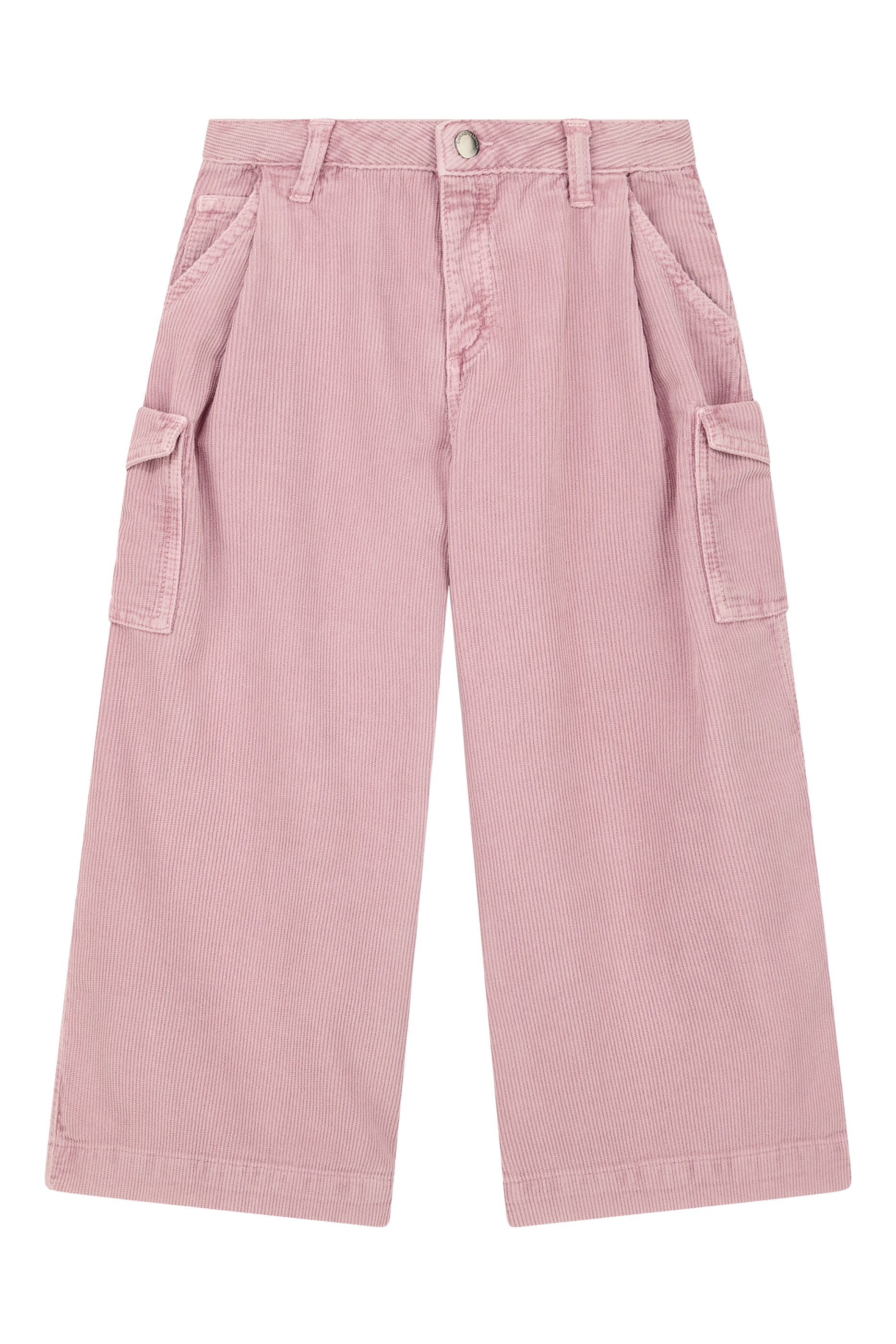 Kids Corduroy Cargo Pocket Five-Pocket Trousers