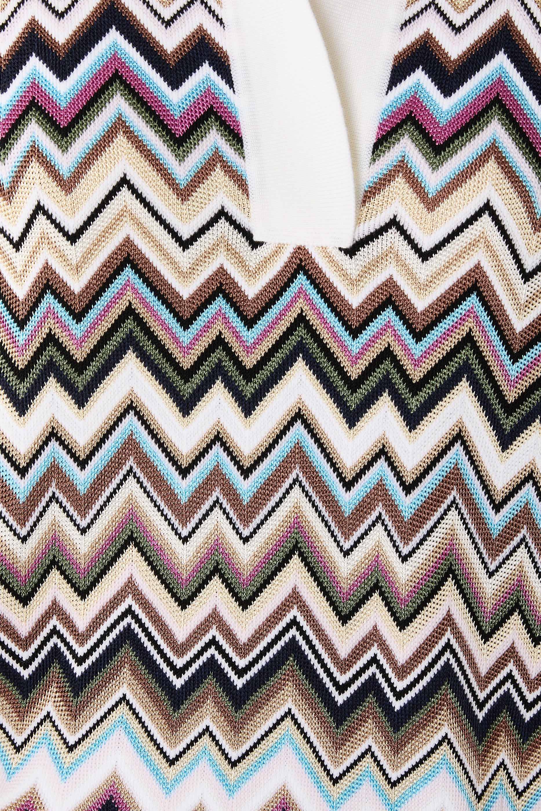 Chevron Long Sleeve Polo