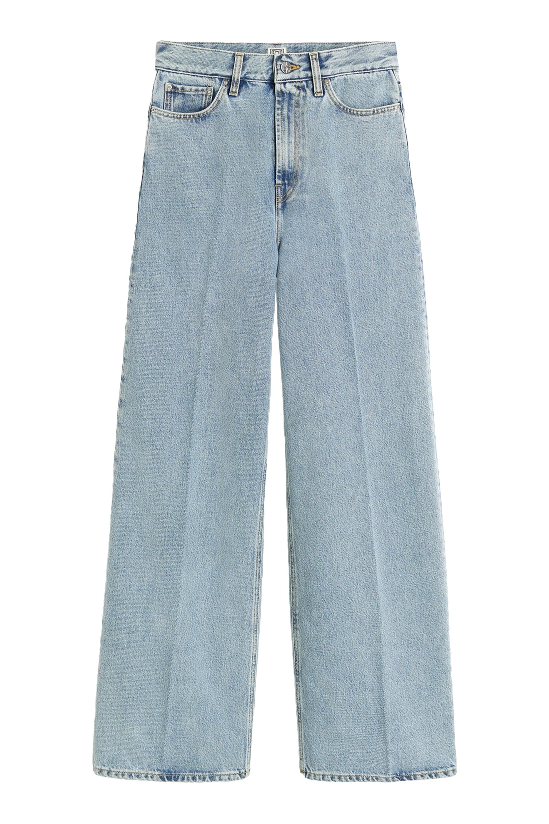 Wide-Leg Denim Pants