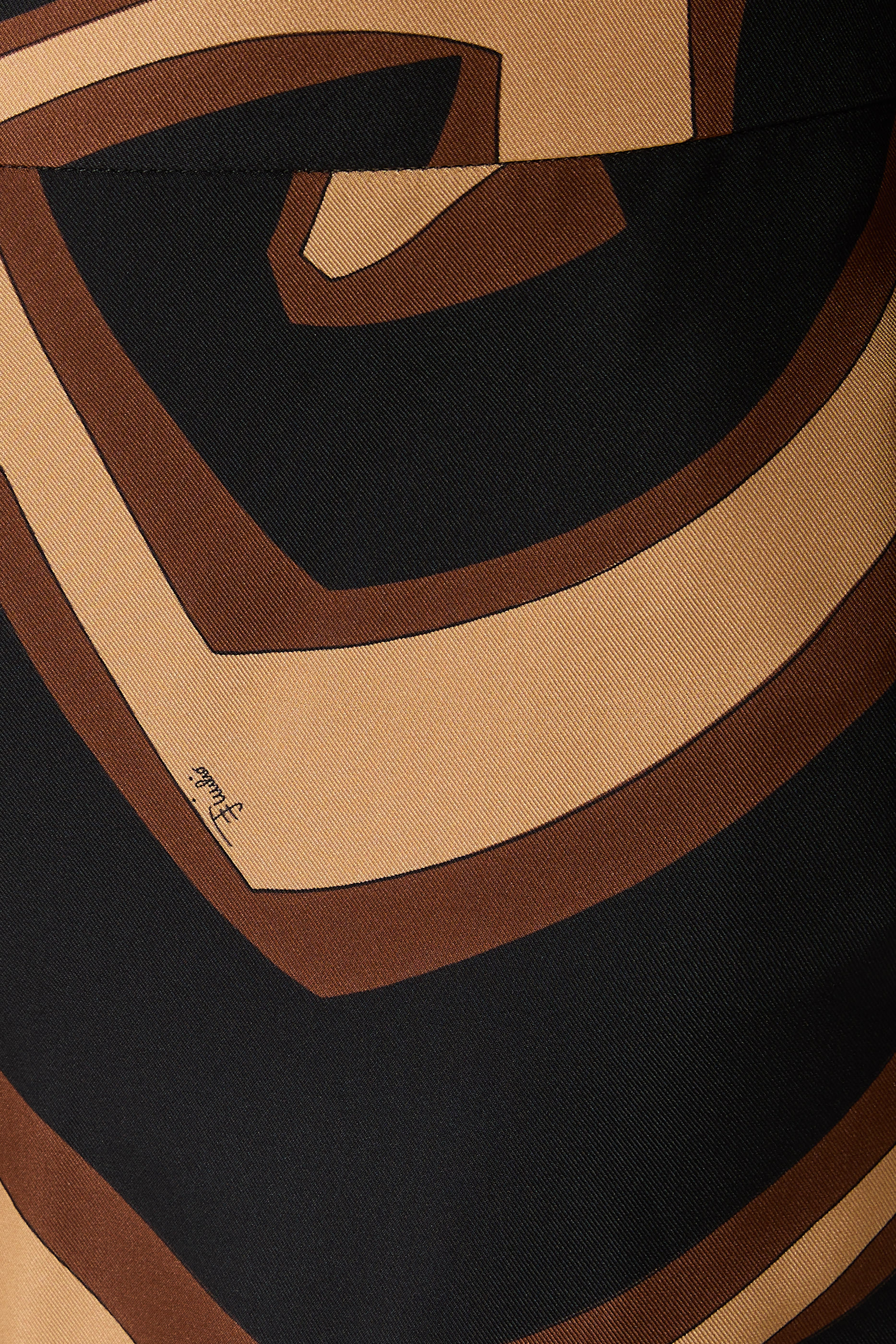  Labyrinth Print Wide-Leg Trousers