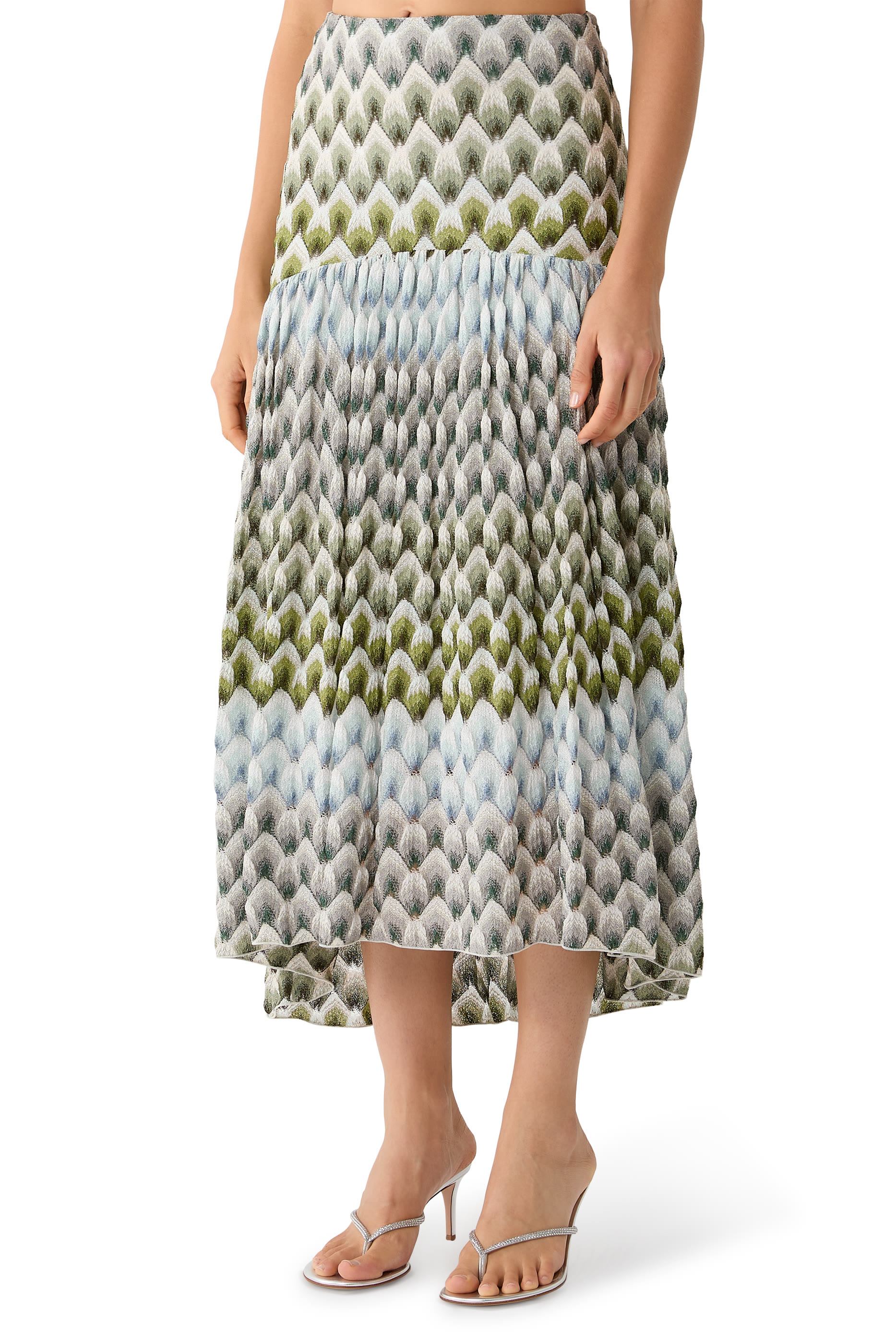  Laced Raschel Maxi Skirt 